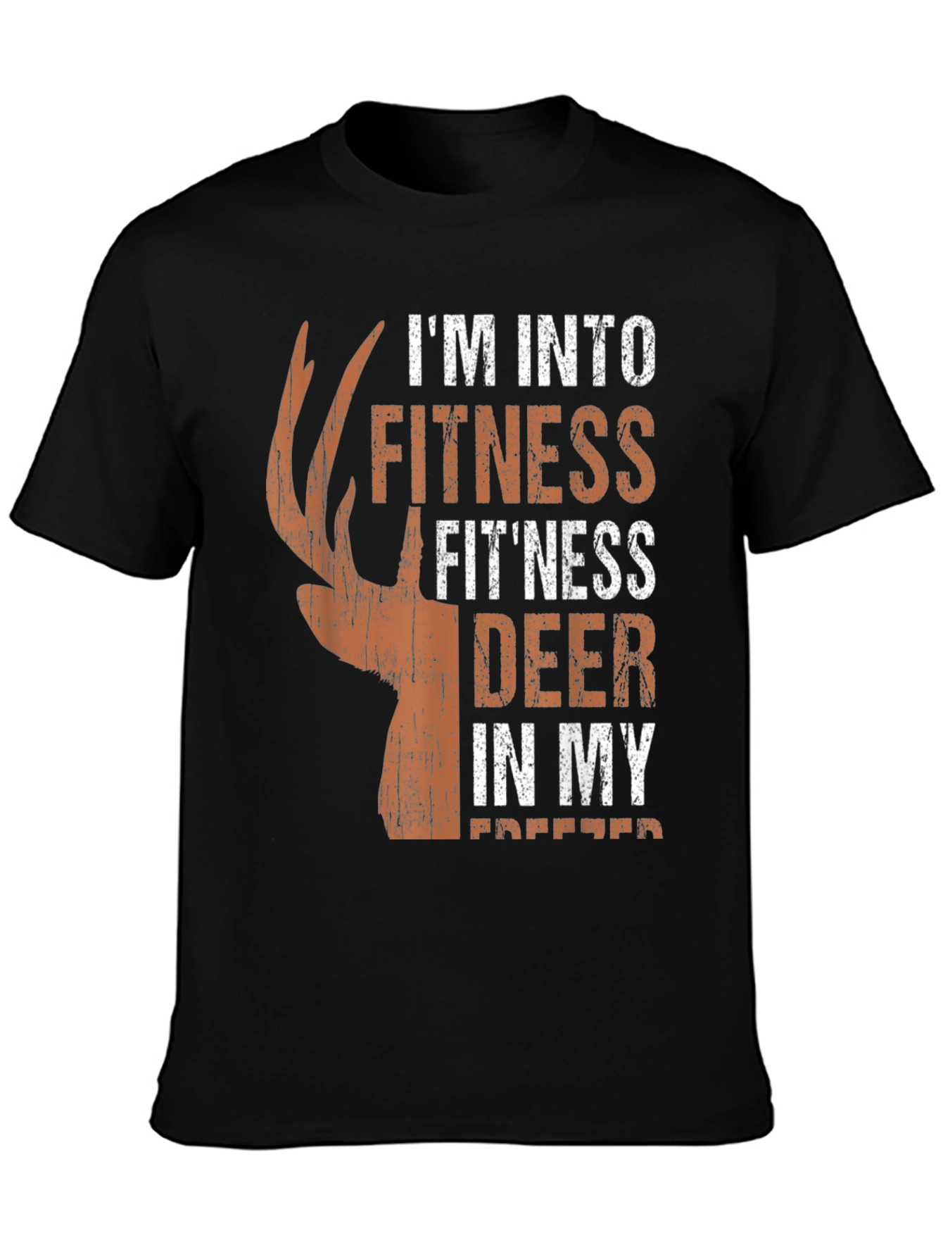 Fitness Deer Hunting T-Shirt - Novelty Graphic Tee