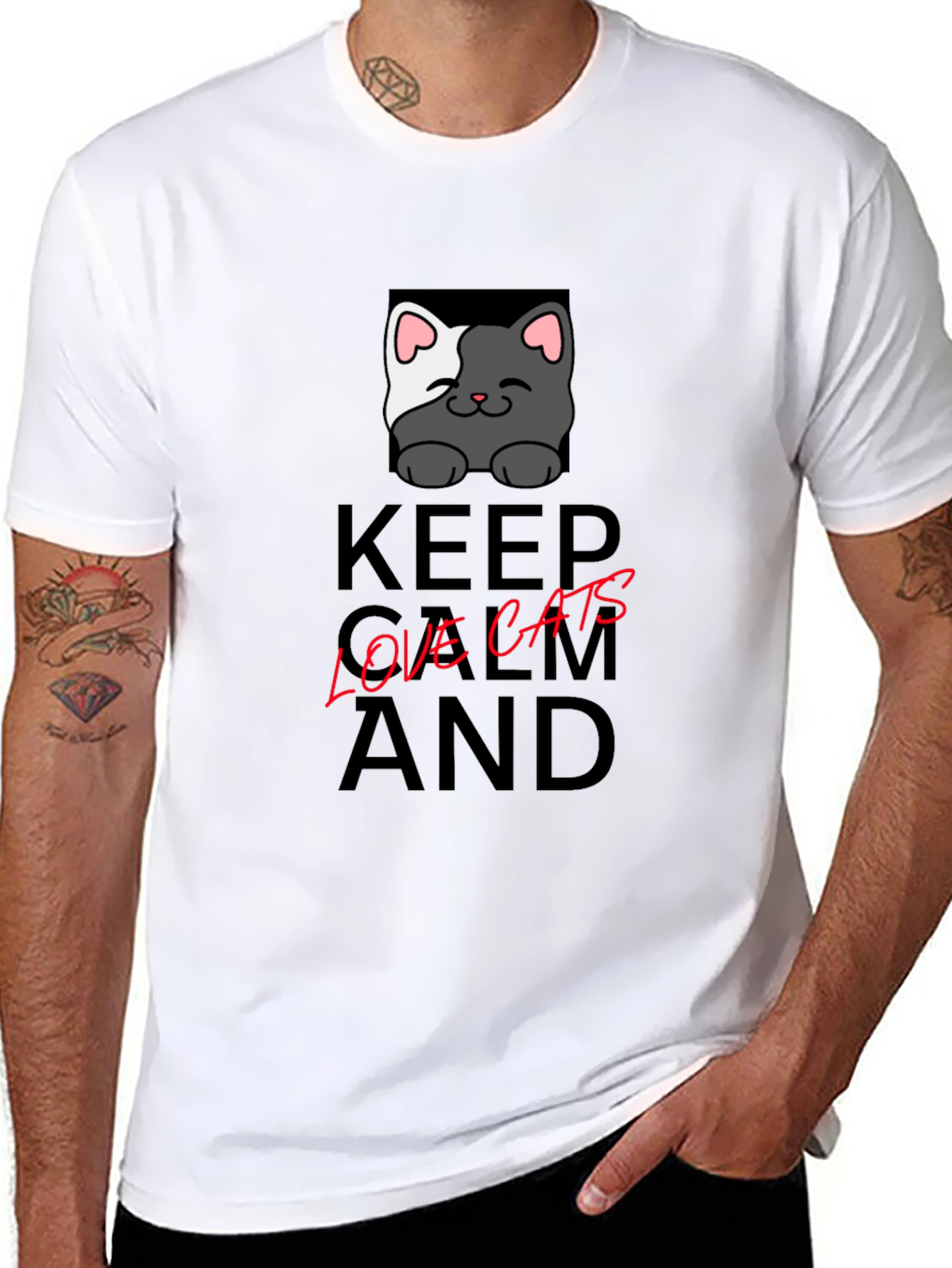 Keep Calm Love Cats T-Shirt
