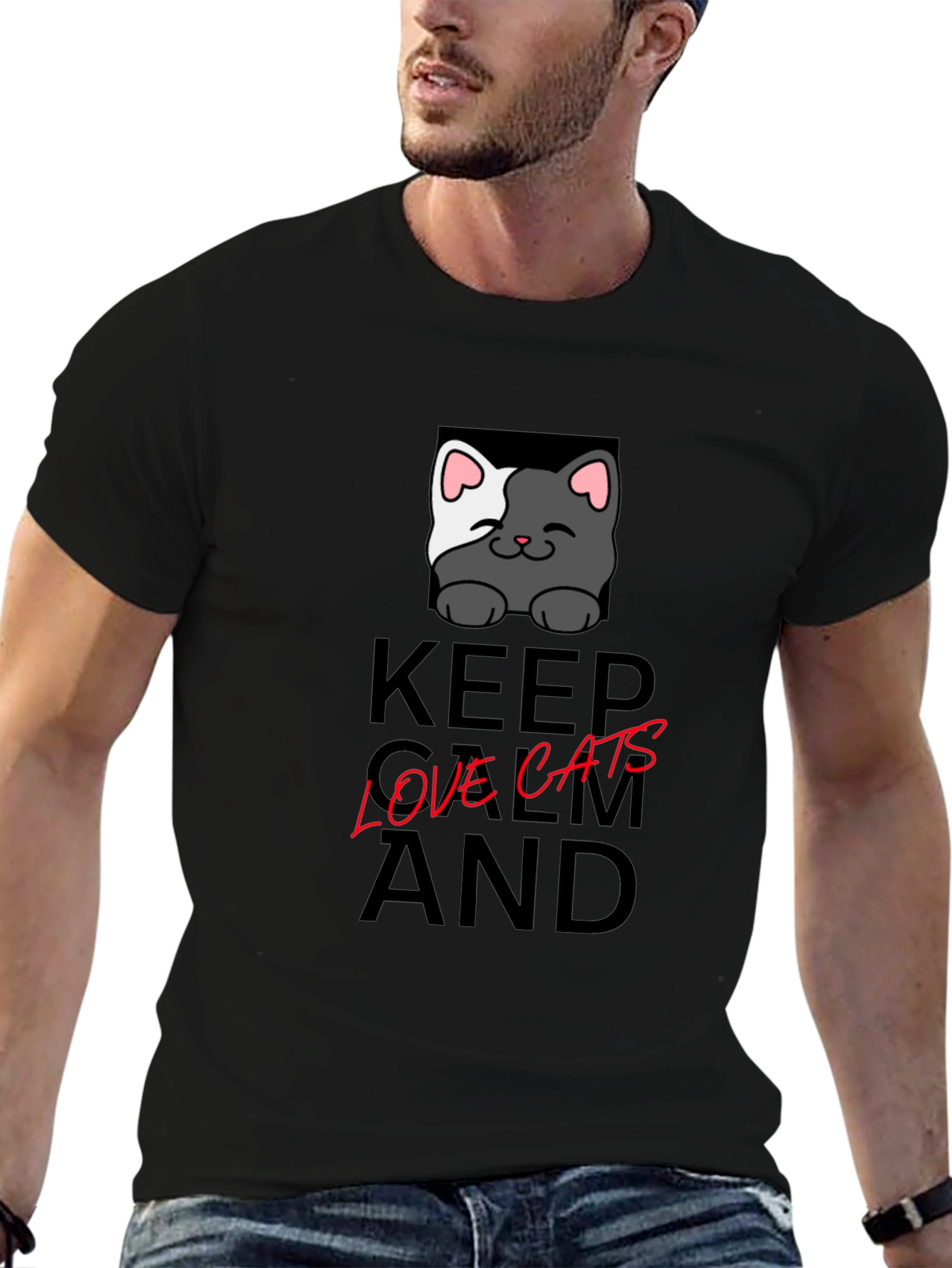 Keep Calm Love Cats T-Shirt