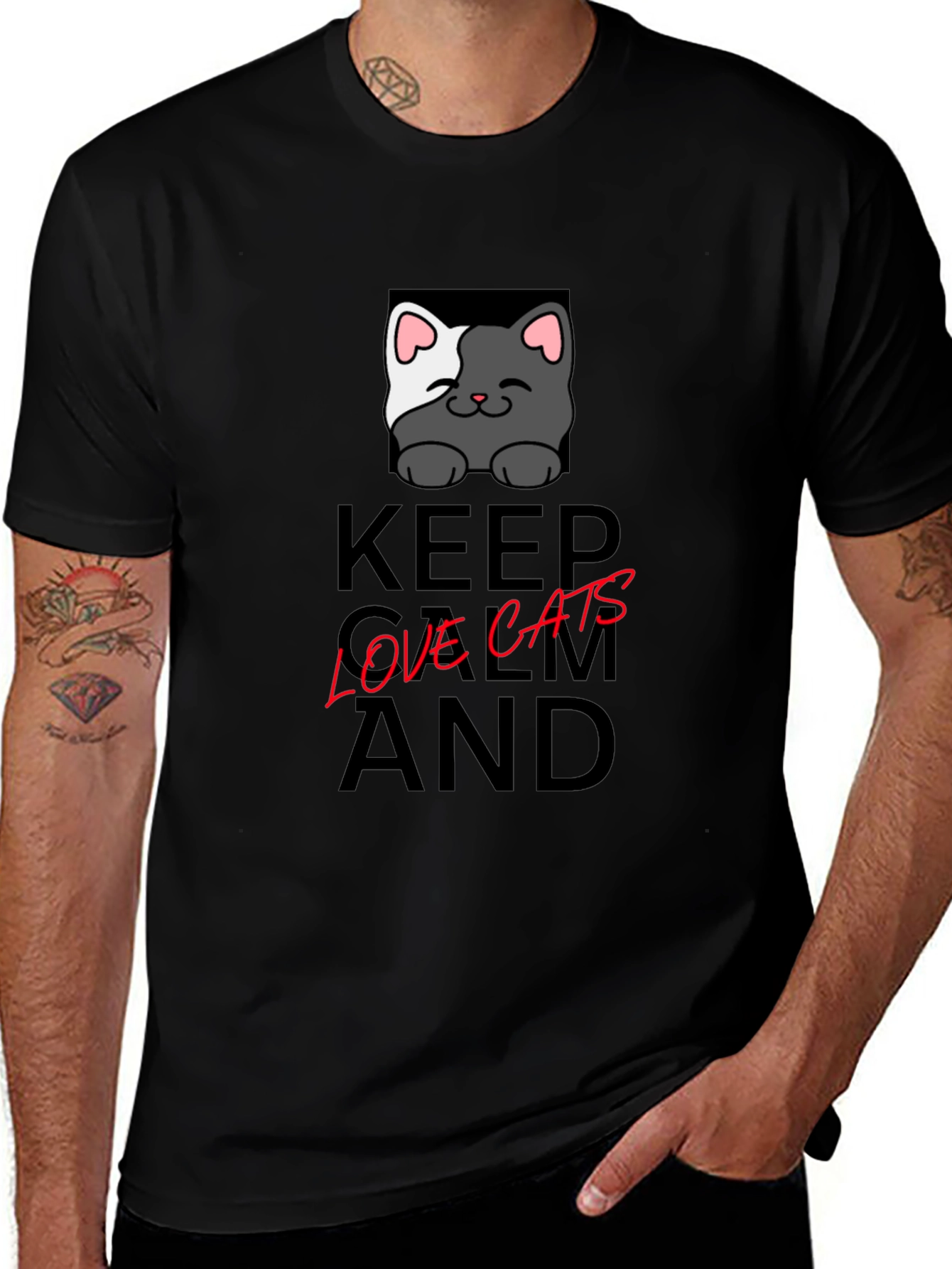 Keep Calm Love Cats T-Shirt