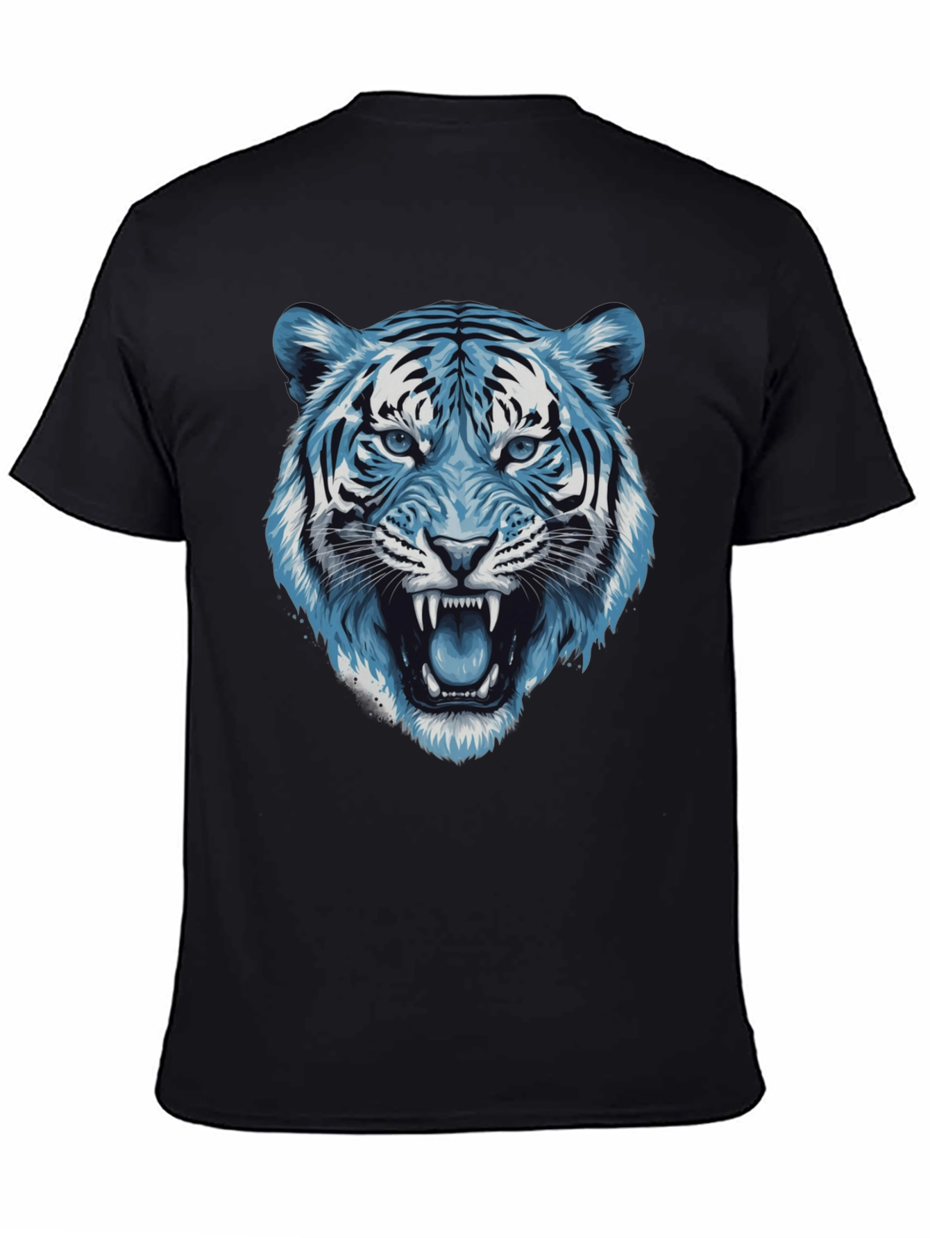 Blue Tiger Graphic Tee - Fierce Style