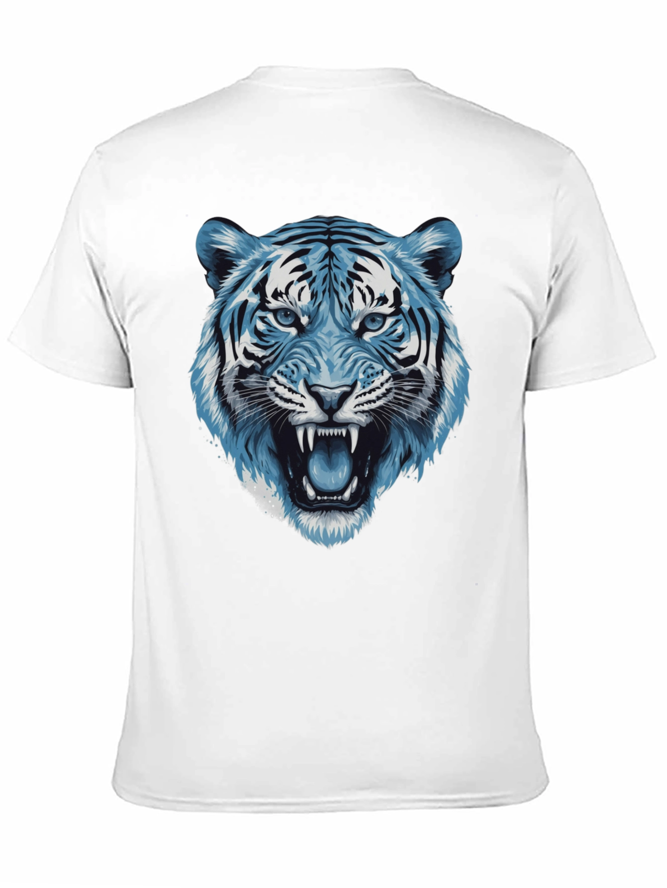 Blue Tiger Graphic Tee - Fierce Style