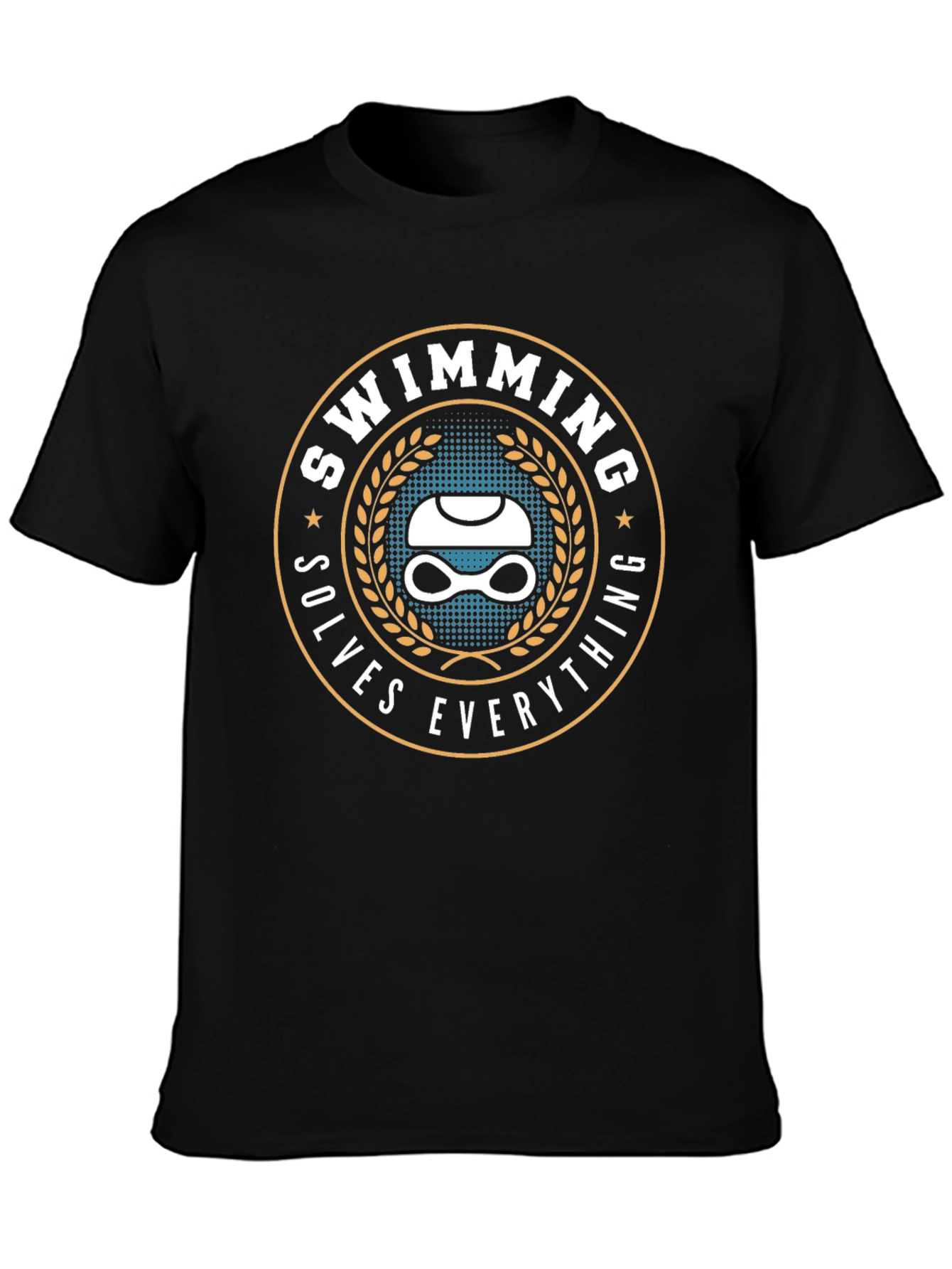 Swimming Solves Everything Graphic Tee
