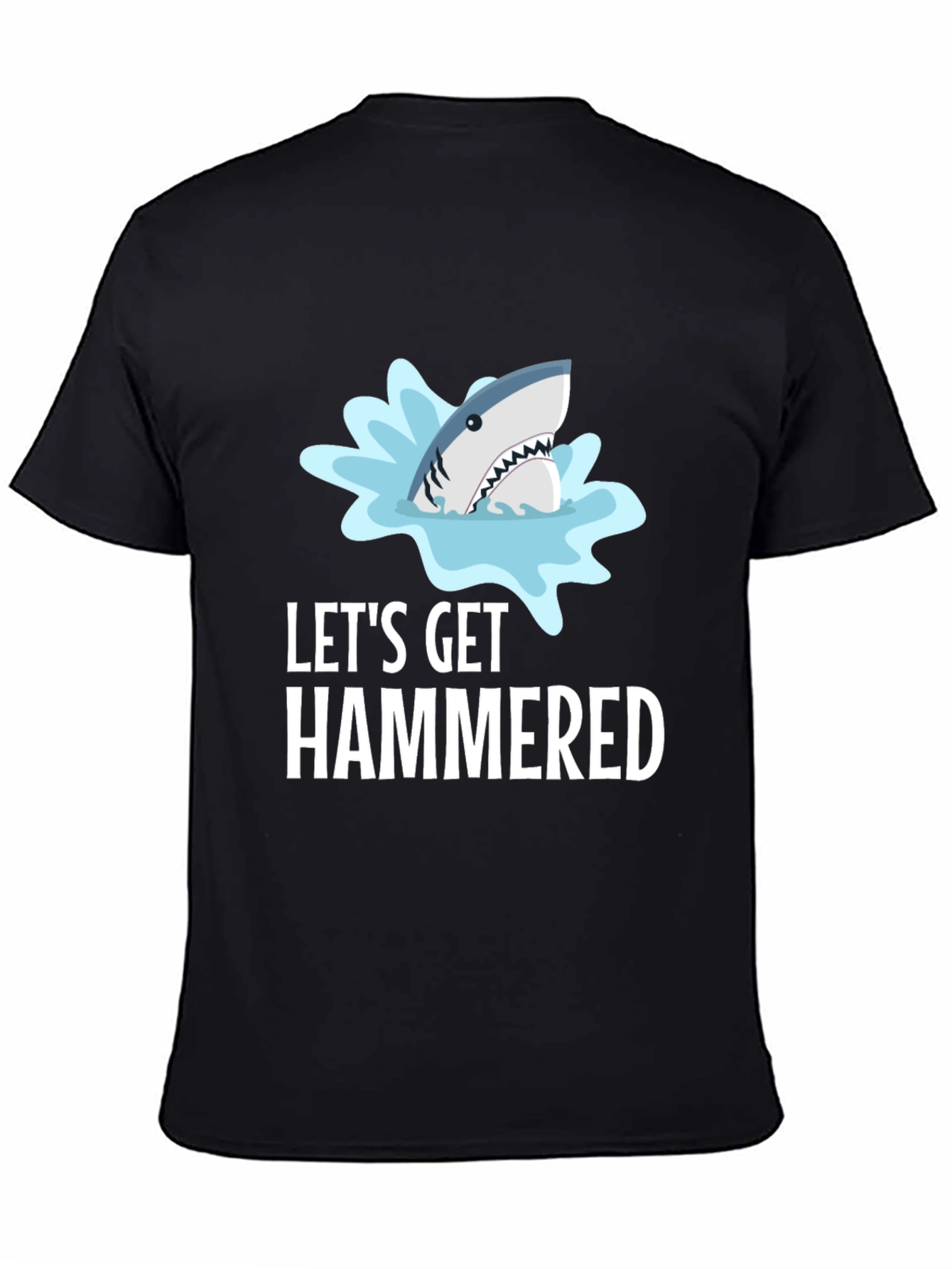 Lets Get Hammered Shark Graphic T-Shirt