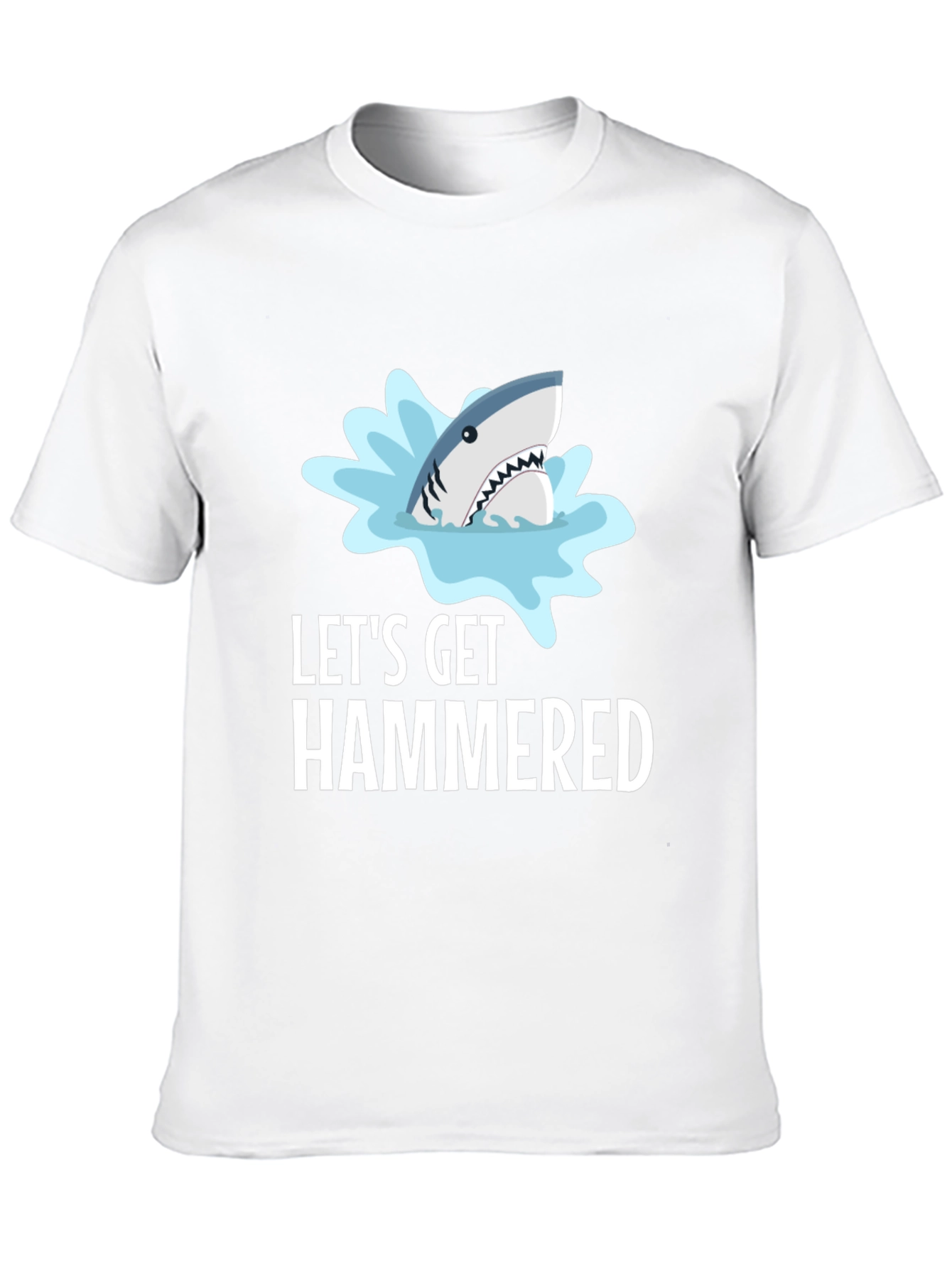 Lets Get Hammered Shark Graphic T-Shirt