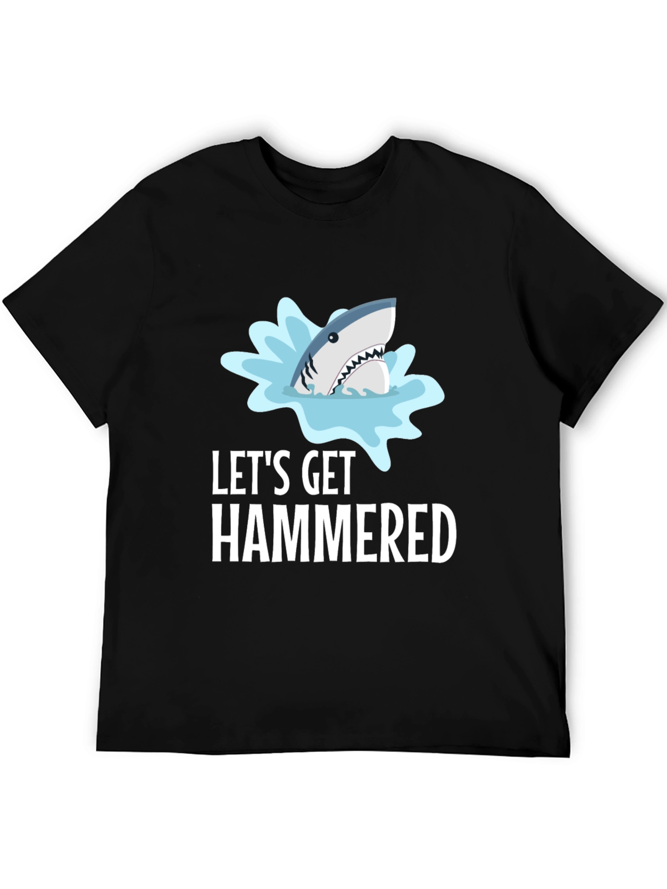 Lets Get Hammered Shark Graphic T-Shirt