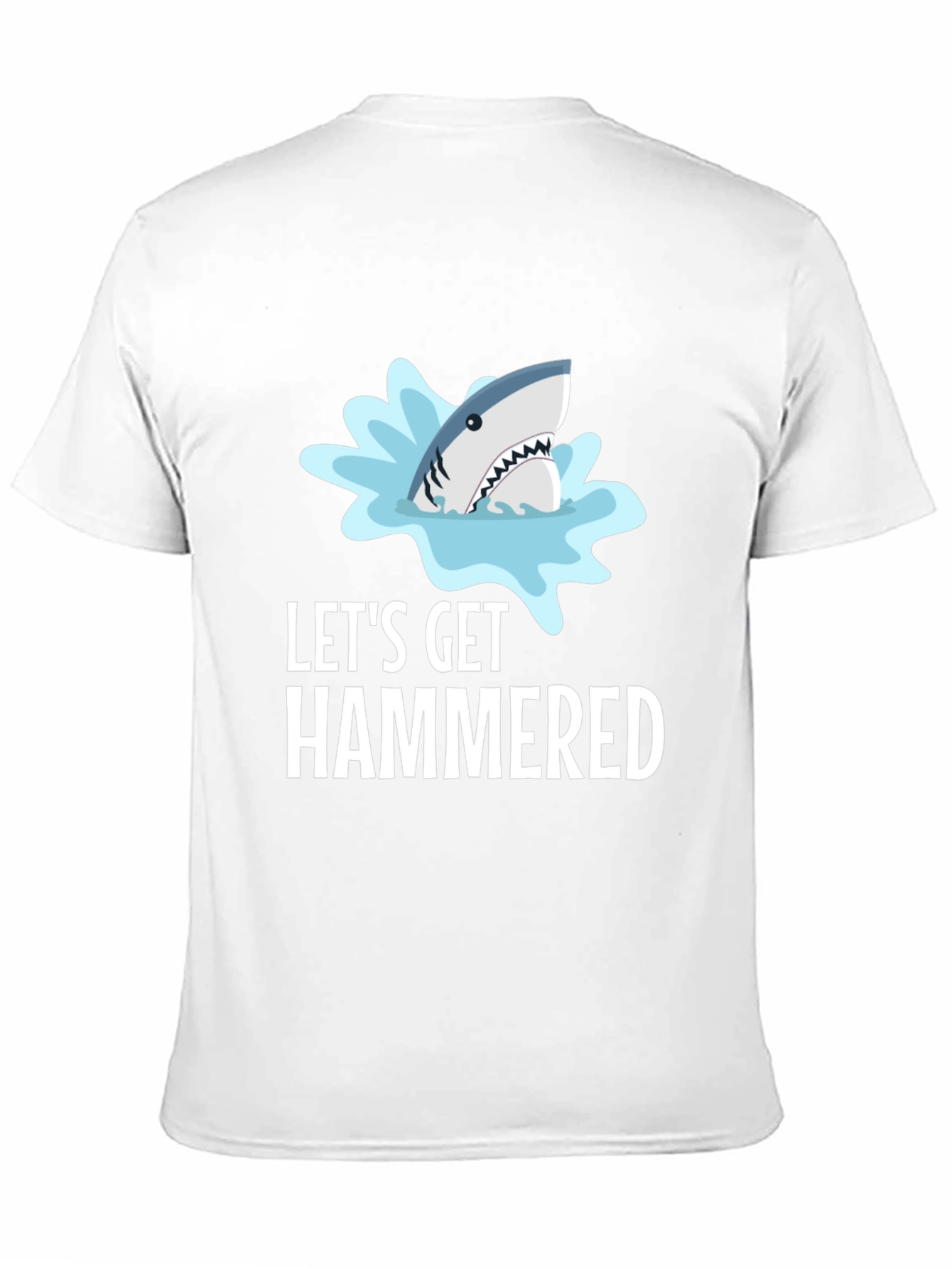 Lets Get Hammered Shark Graphic T-Shirt