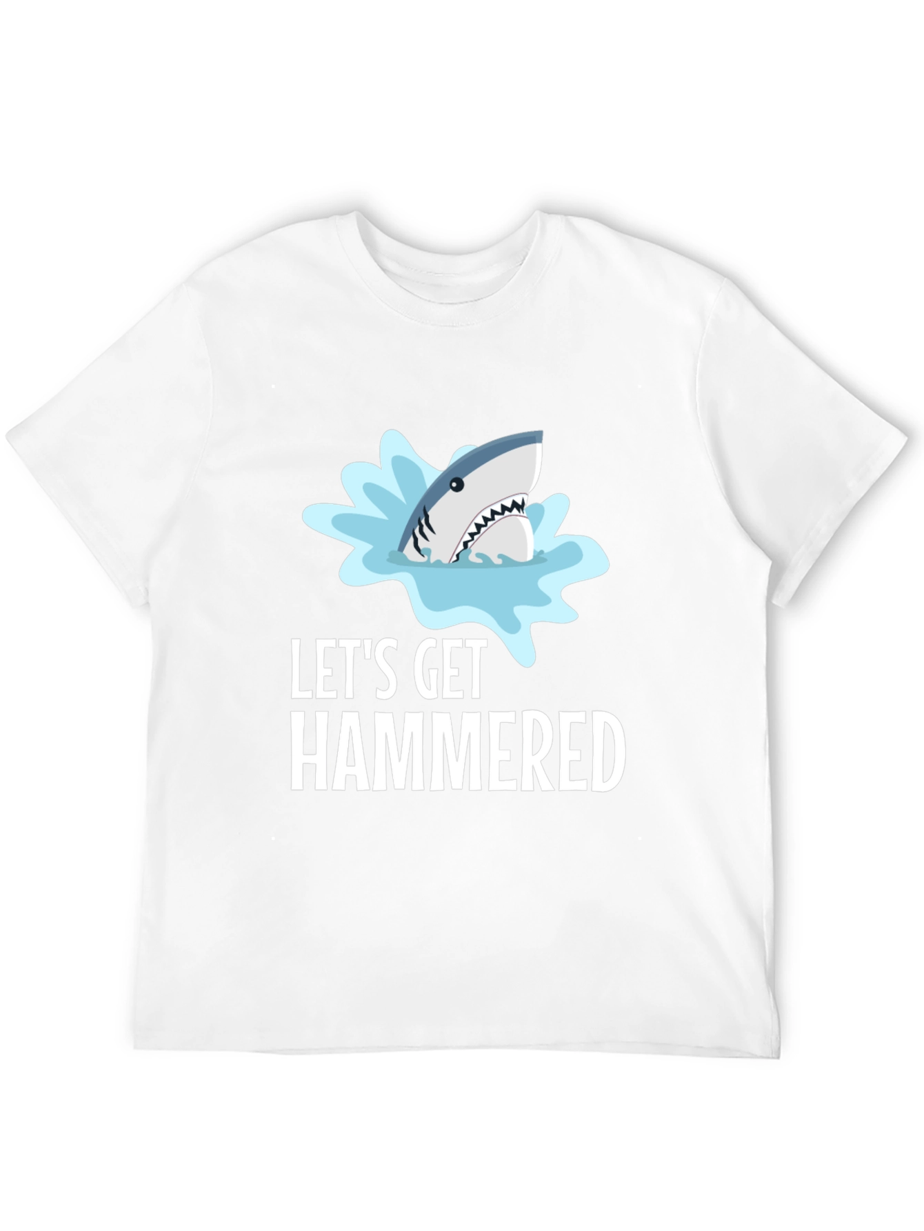 Lets Get Hammered Shark Graphic T-Shirt