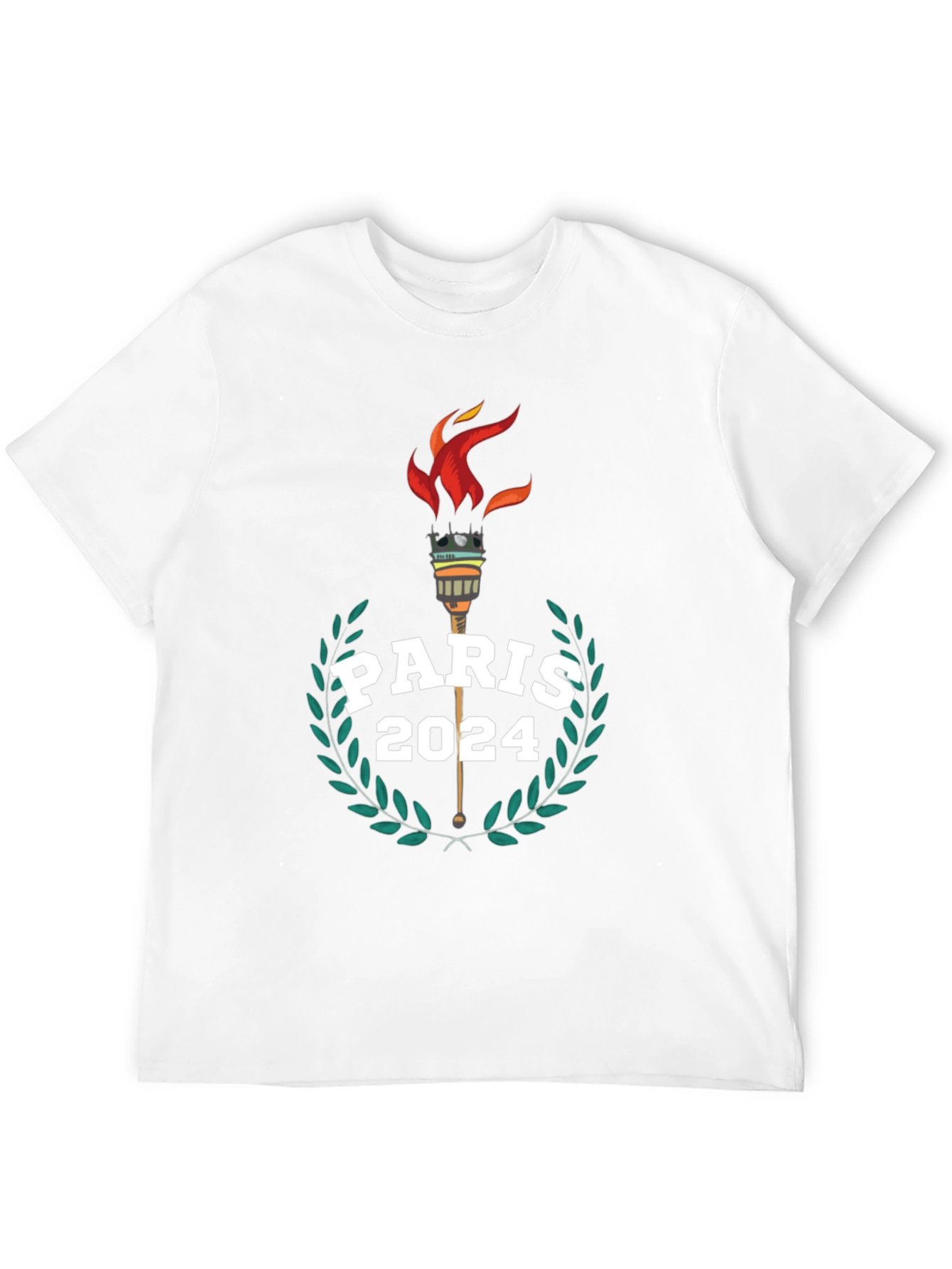 Paris 2024 Olympic Torch Graphic Tee
