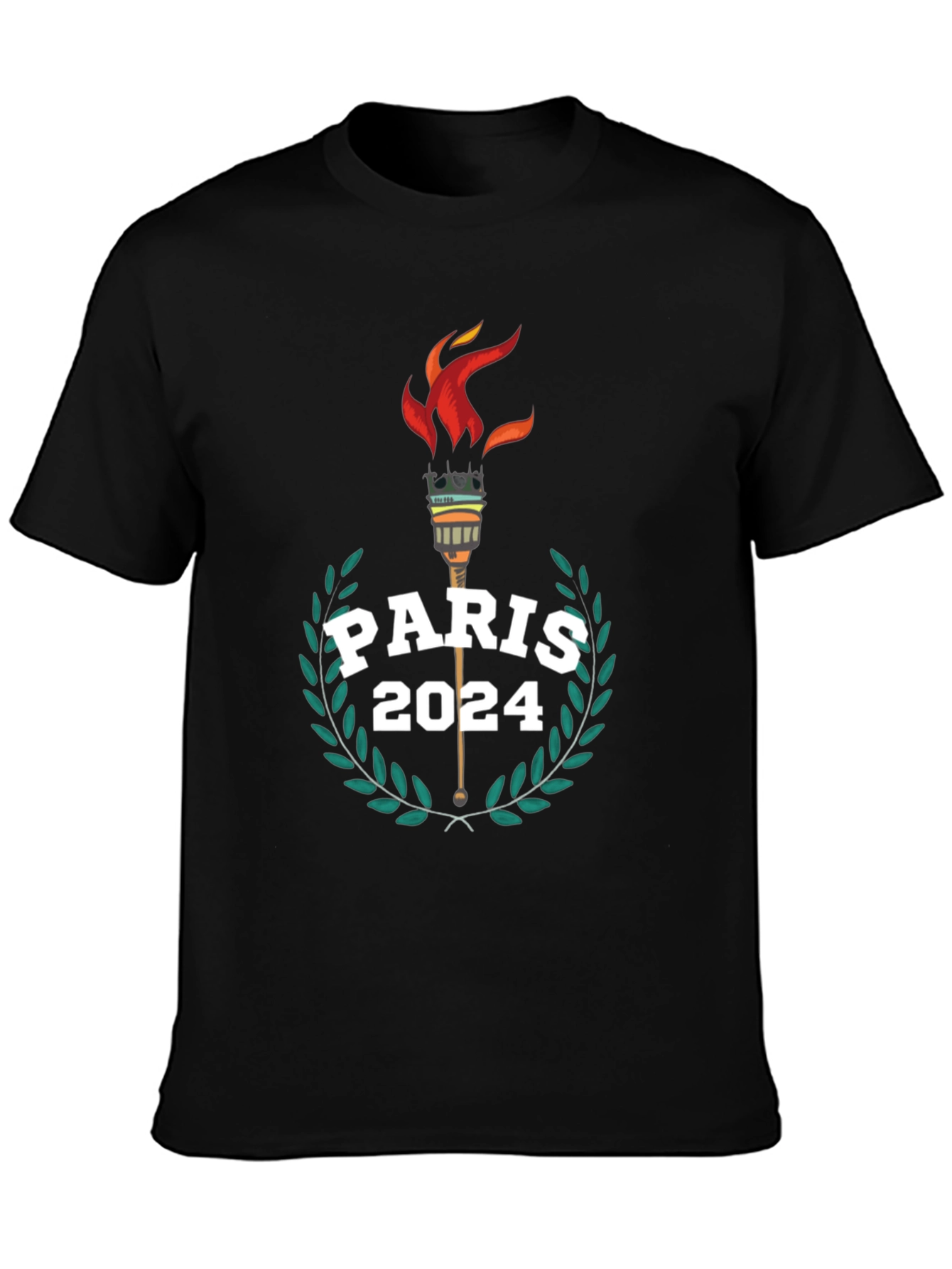 Paris 2024 Olympic Torch Graphic Tee