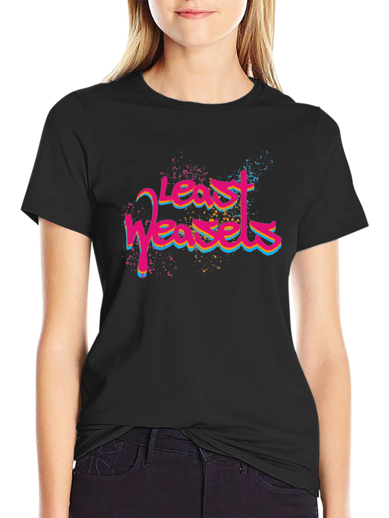Least Weasels T-Shirt - Mens Black Graphic Tee