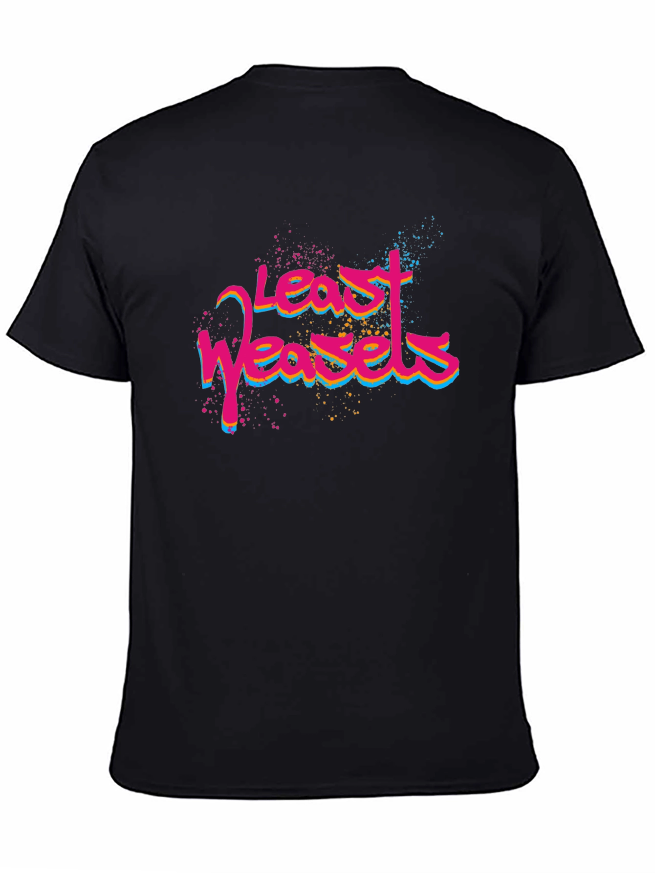 Least Weasels T-Shirt - Mens Black Graphic Tee