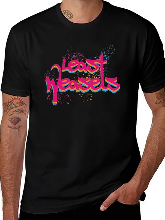 Least Weasels T-Shirt - Mens Black Graphic Tee