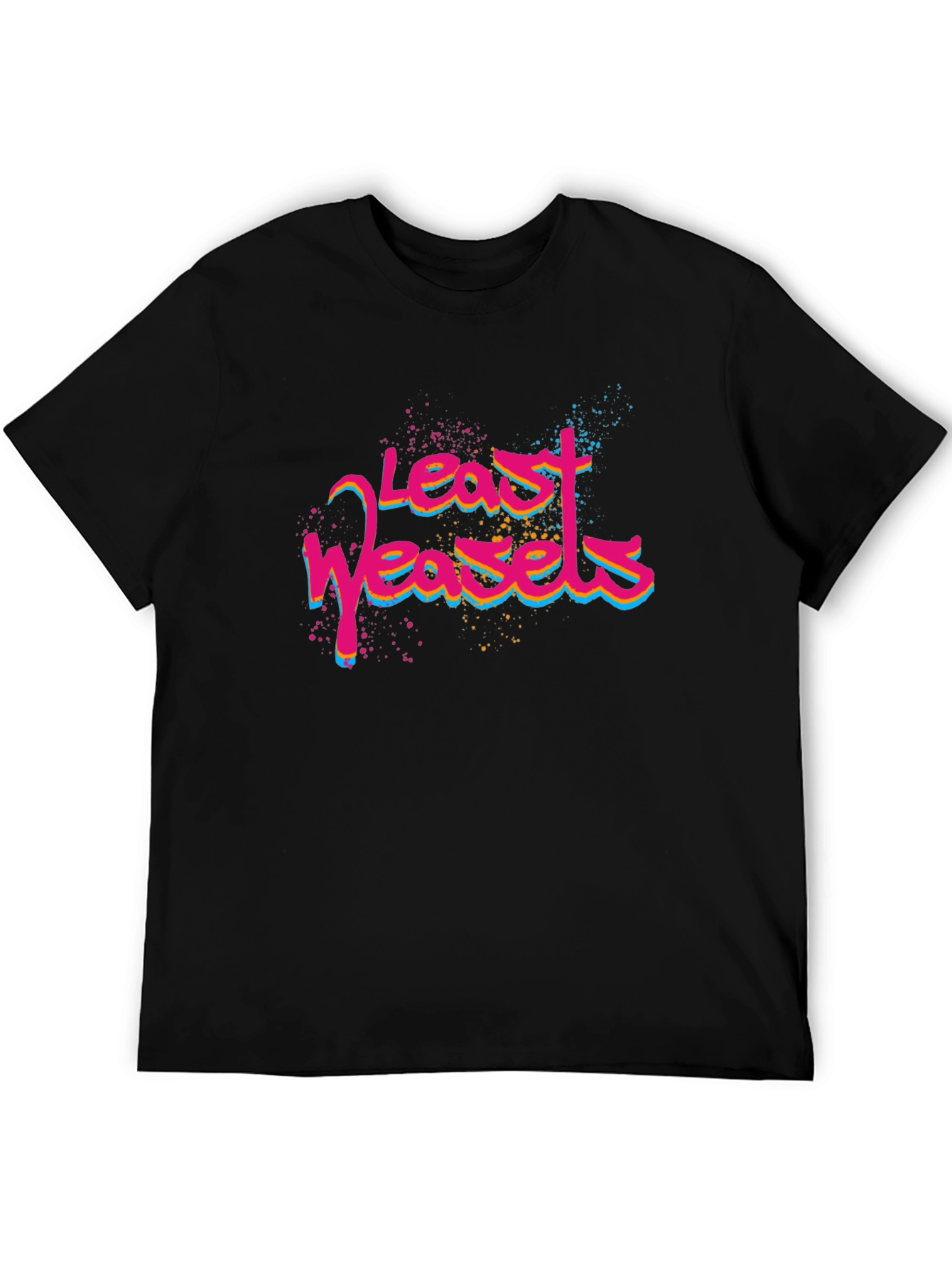 Least Weasels T-Shirt - Mens Black Graphic Tee