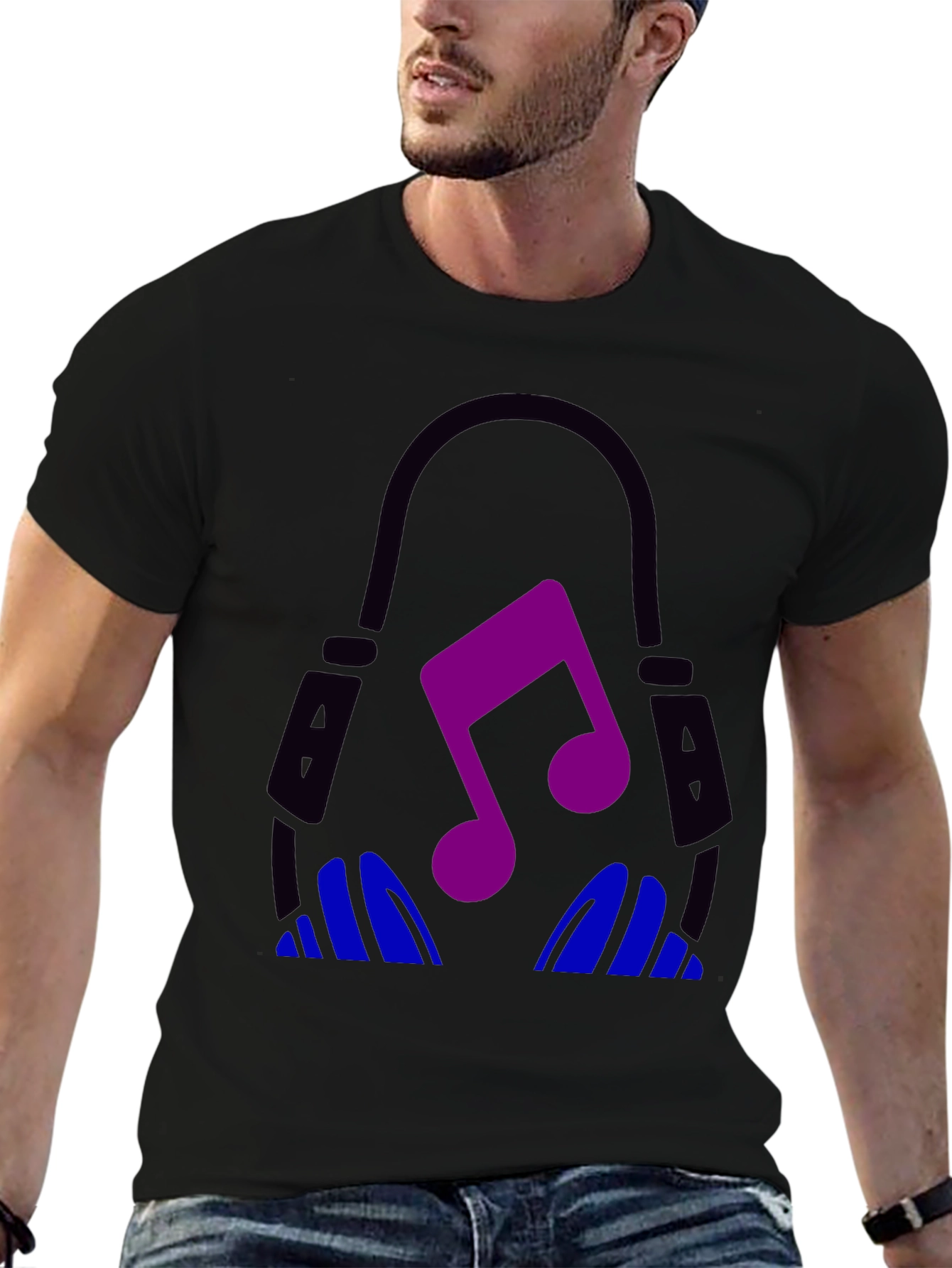 Musical Headphones Graphic Tee