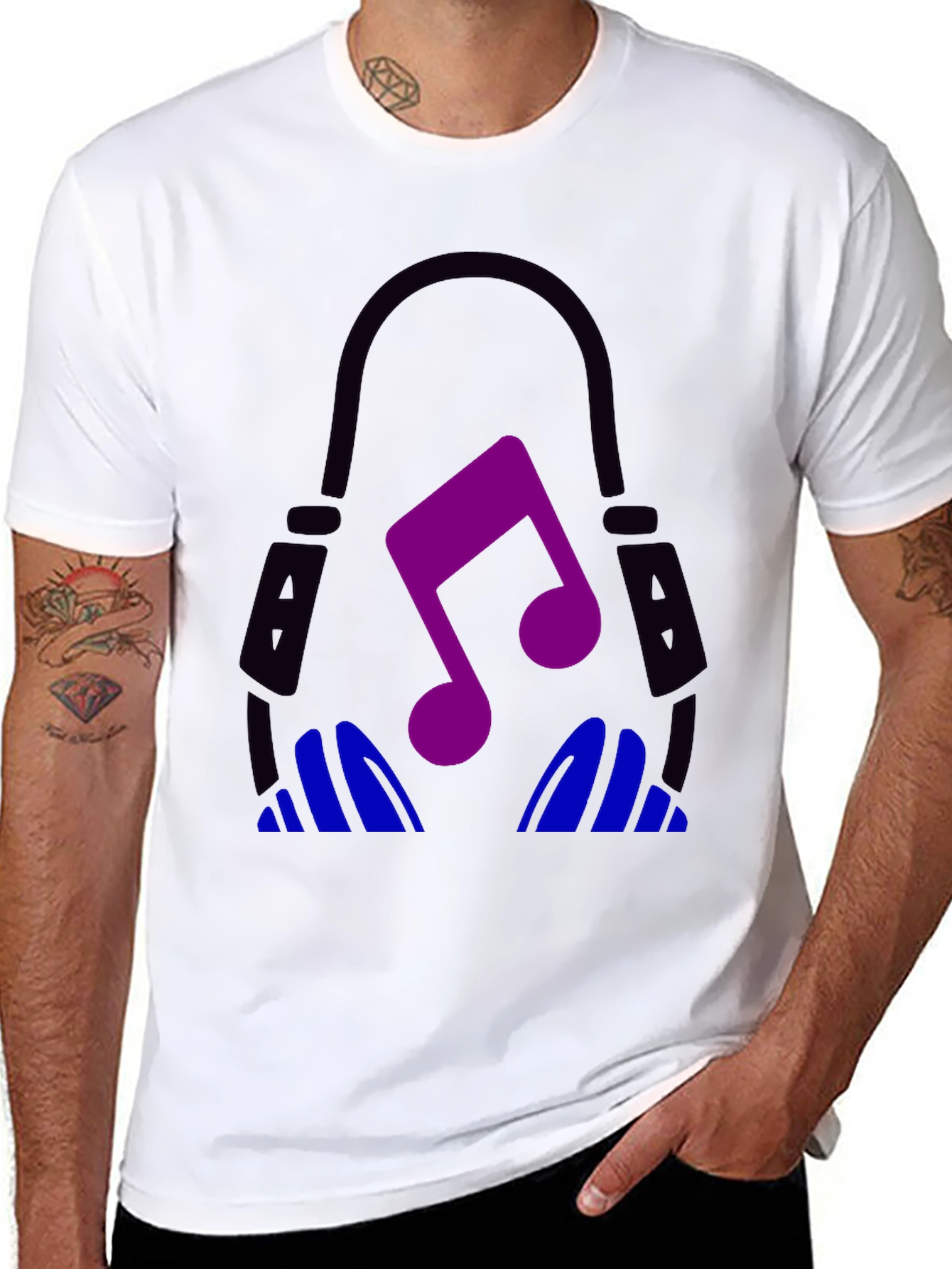 Musical Headphones Graphic Tee
