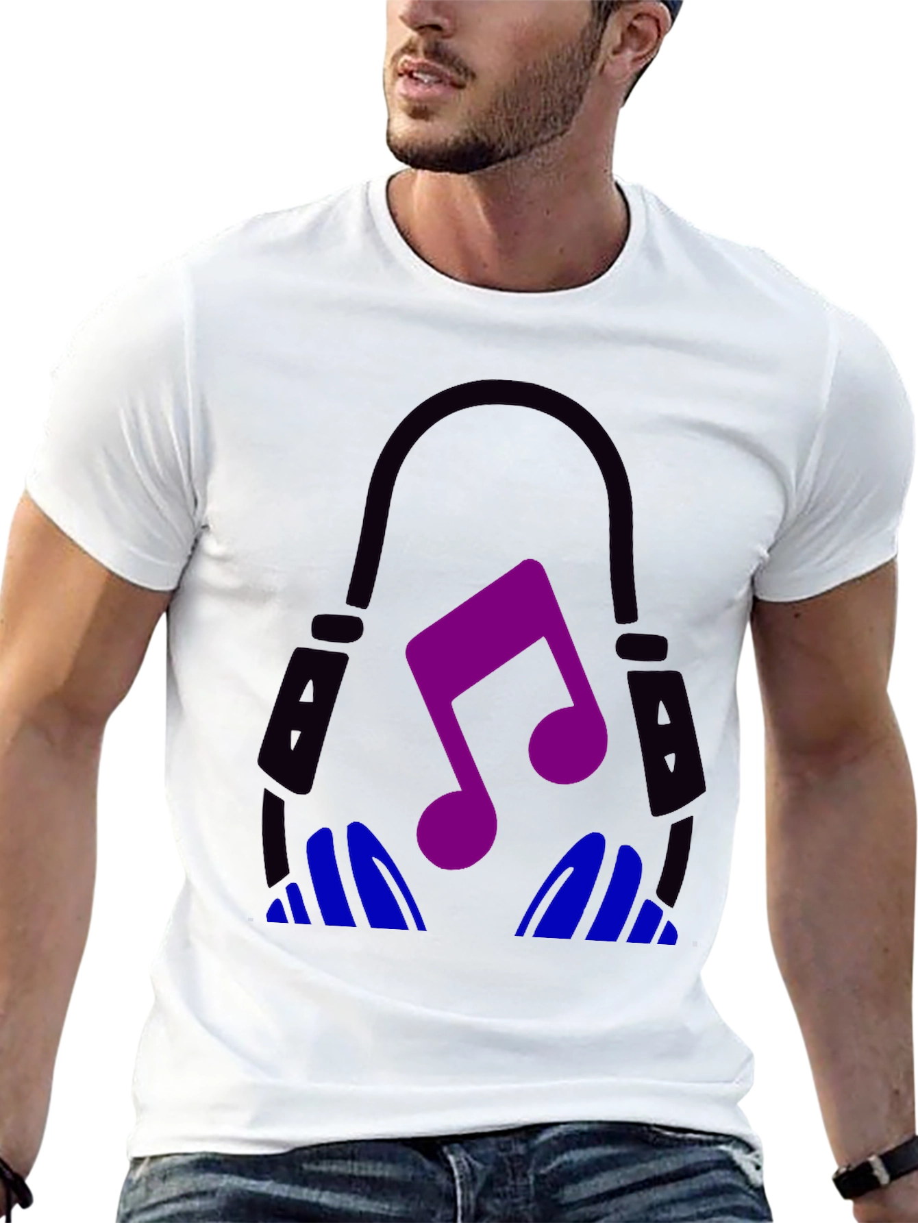 Musical Headphones Graphic Tee
