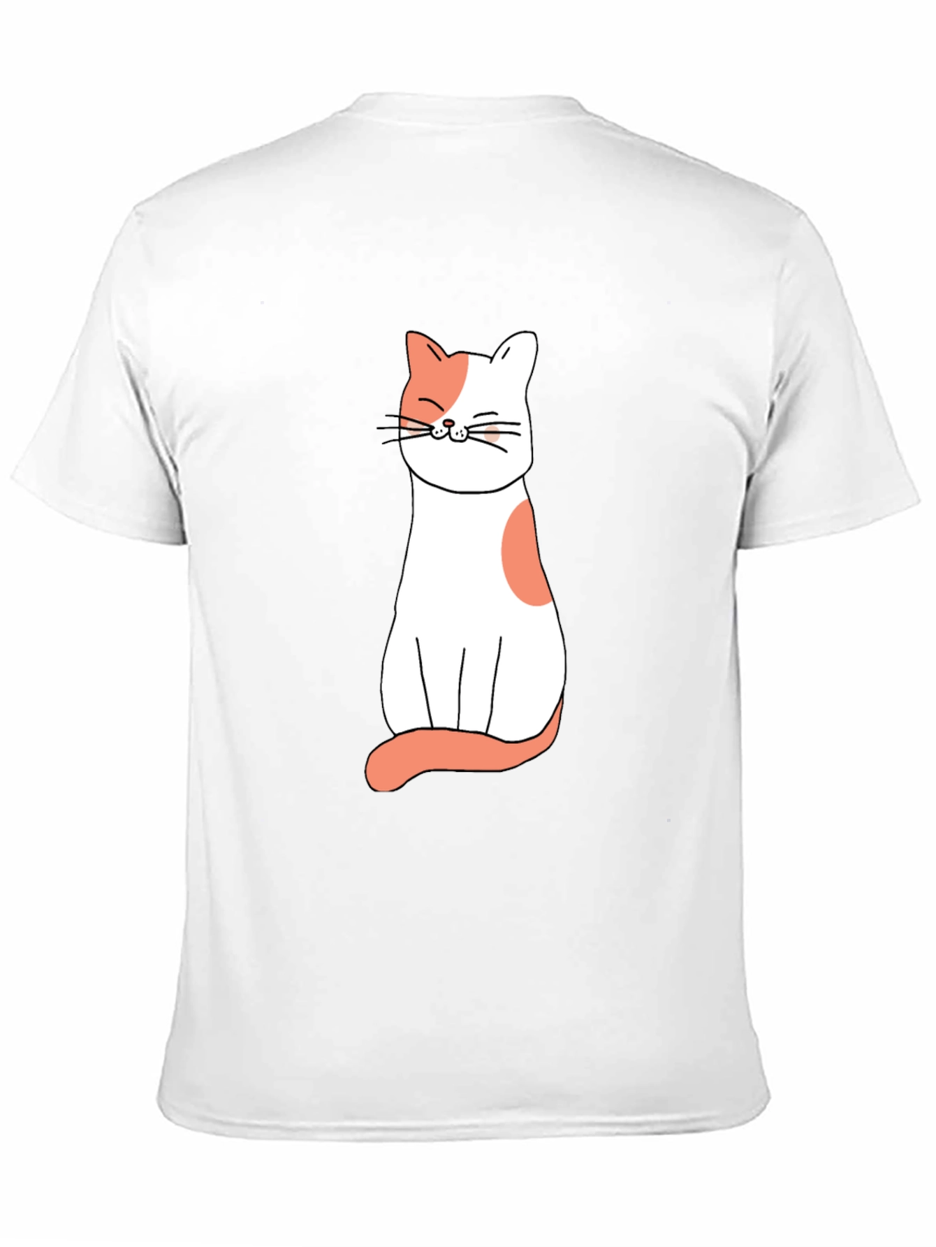 Cute Cat Graphic Tee - Black Unisex T-Shirt
