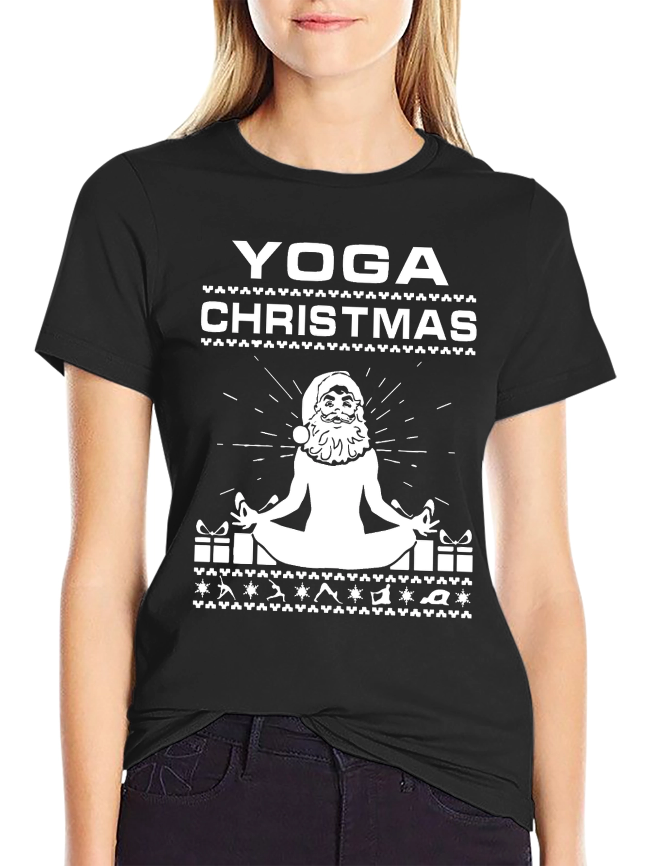 Yoga Christmas Graphic Tee
