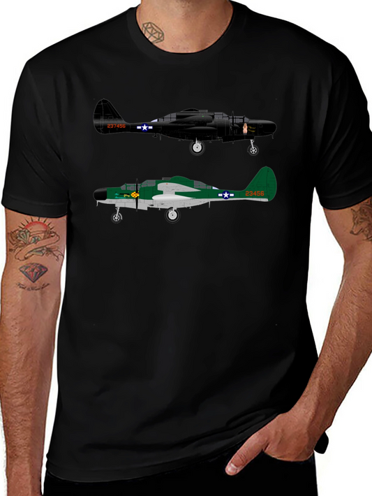 Vintage Airplane T-Shirt: Twin Engine Planes