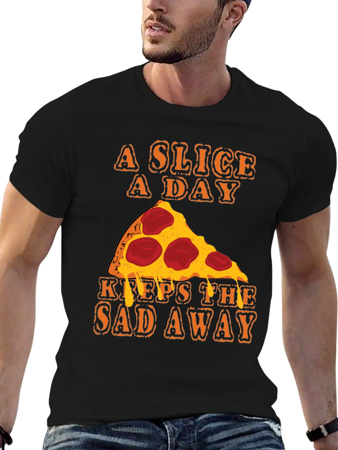 Pizza Slice A Day Funny T-Shirt