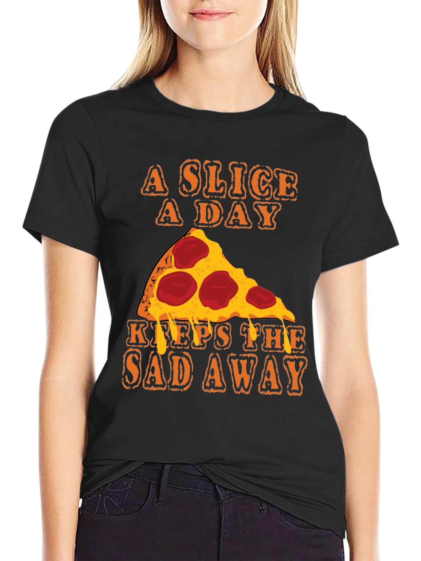 Pizza Slice A Day Funny T-Shirt