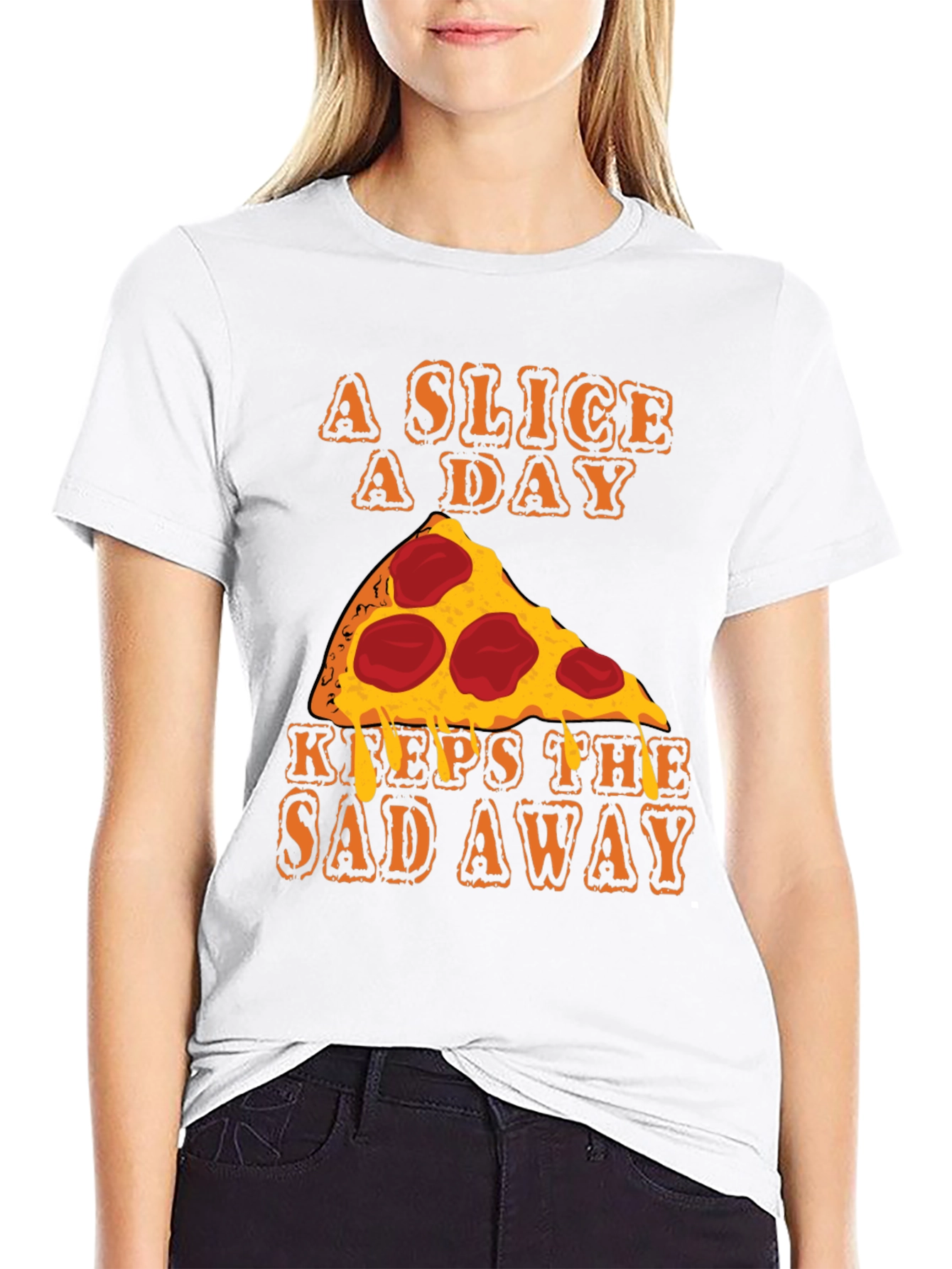 Pizza Slice A Day Funny T-Shirt