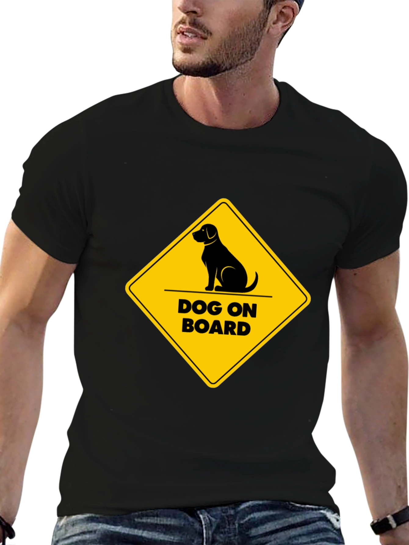Dog On Board Graphic T-Shirt