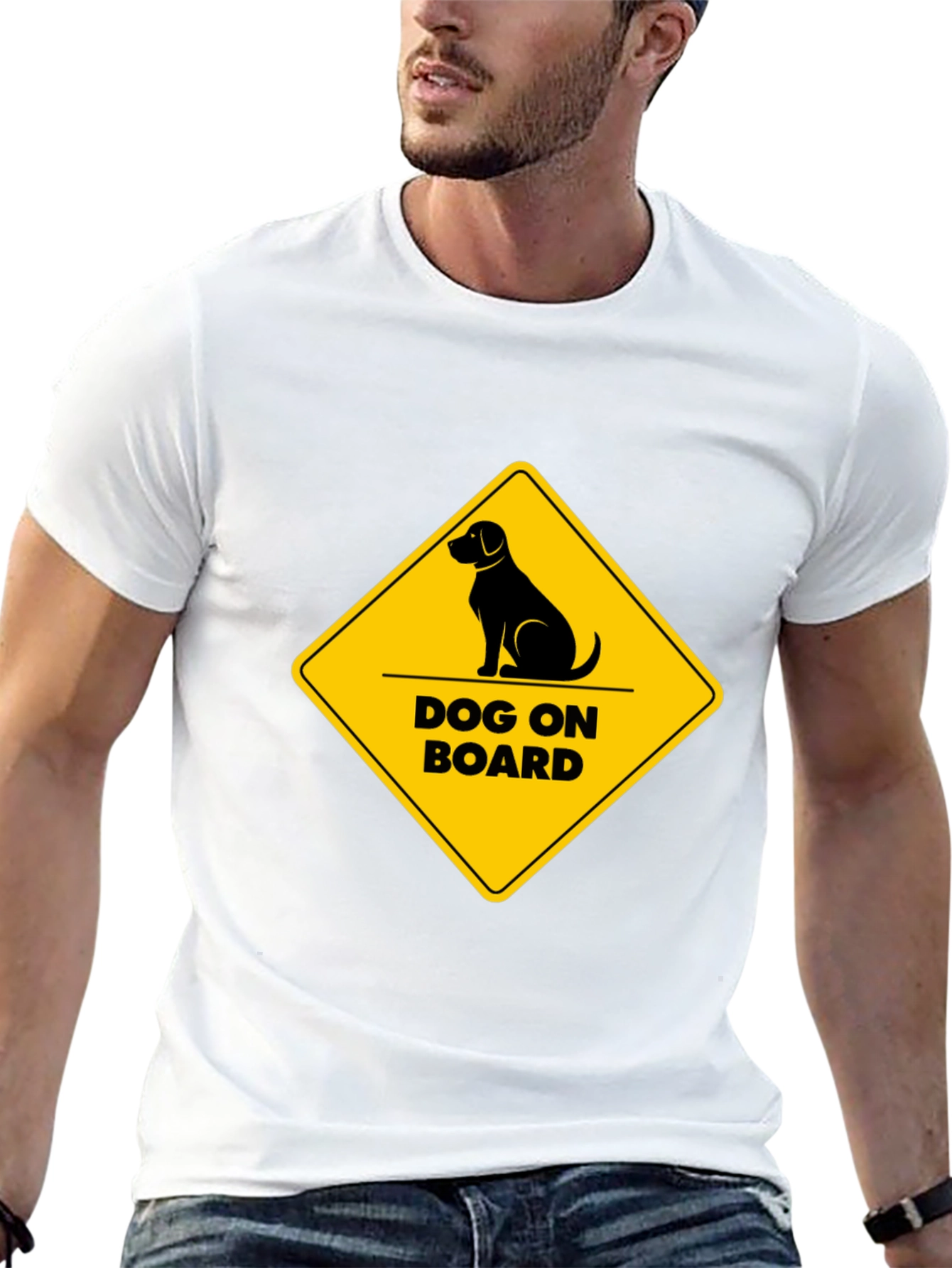 Dog On Board Graphic T-Shirt