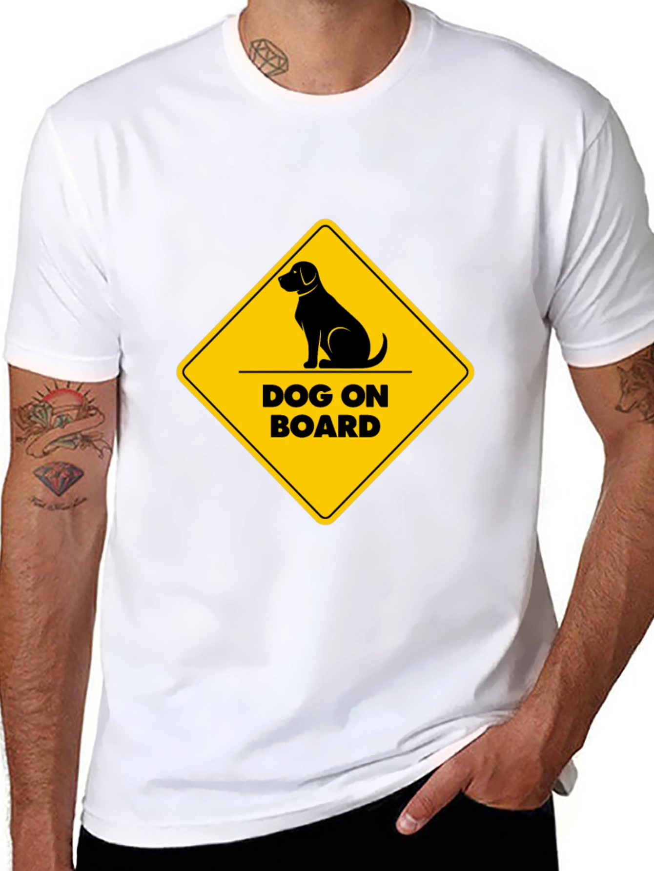 Dog On Board Graphic T-Shirt