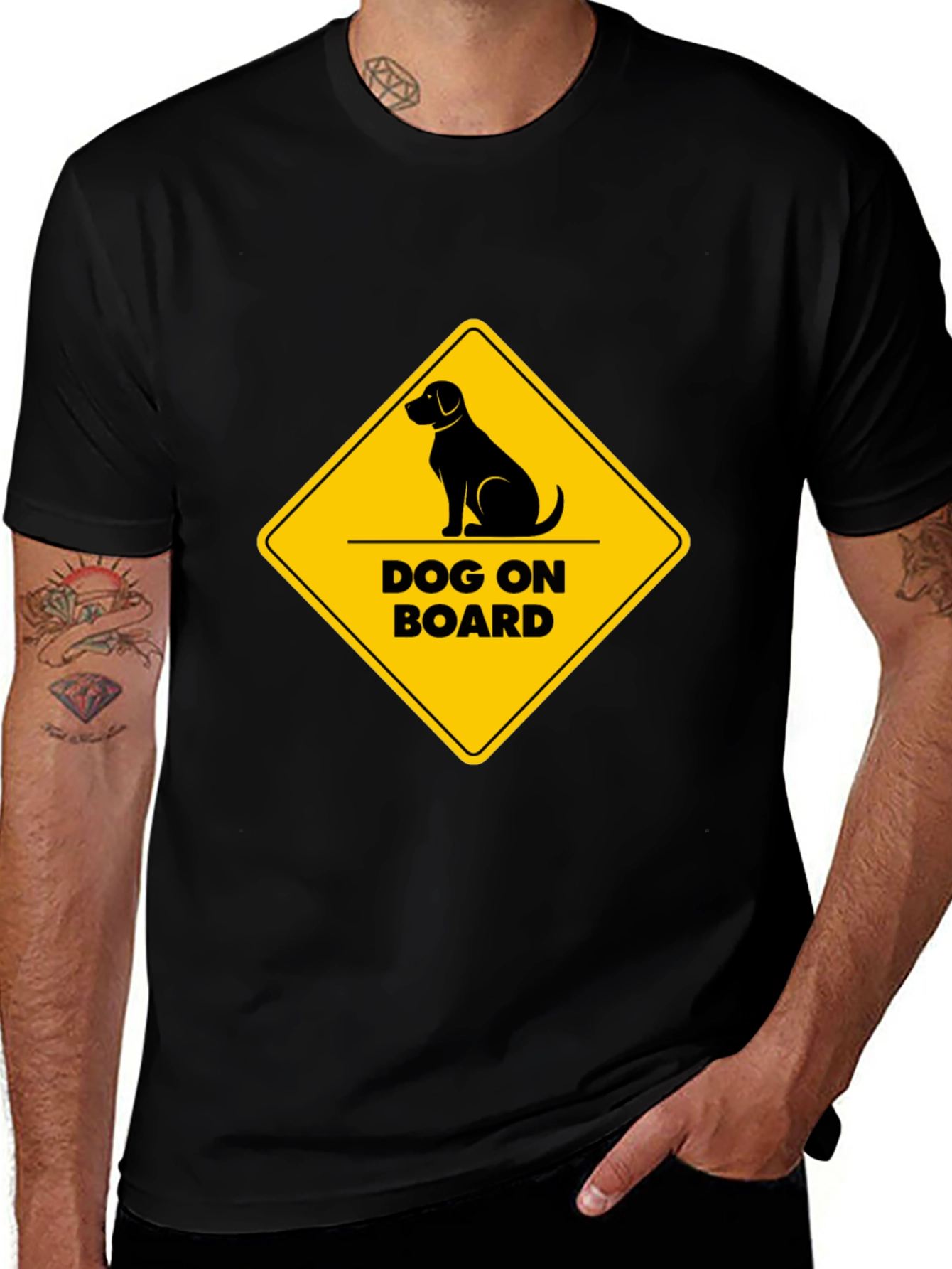 Dog On Board Graphic T-Shirt