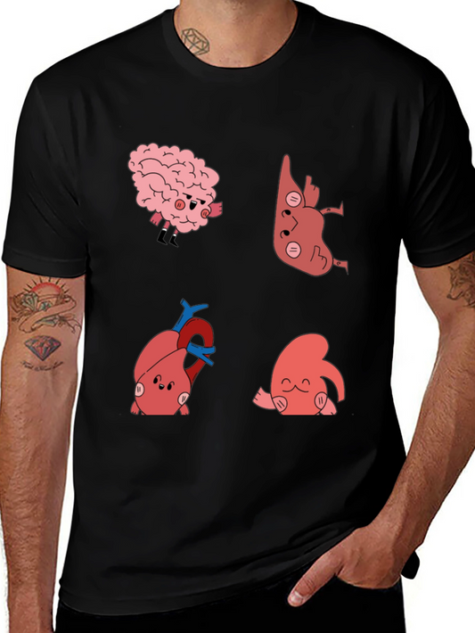 Anatomically Adorable T-Shirt - Brain Heart Liver and Kidney