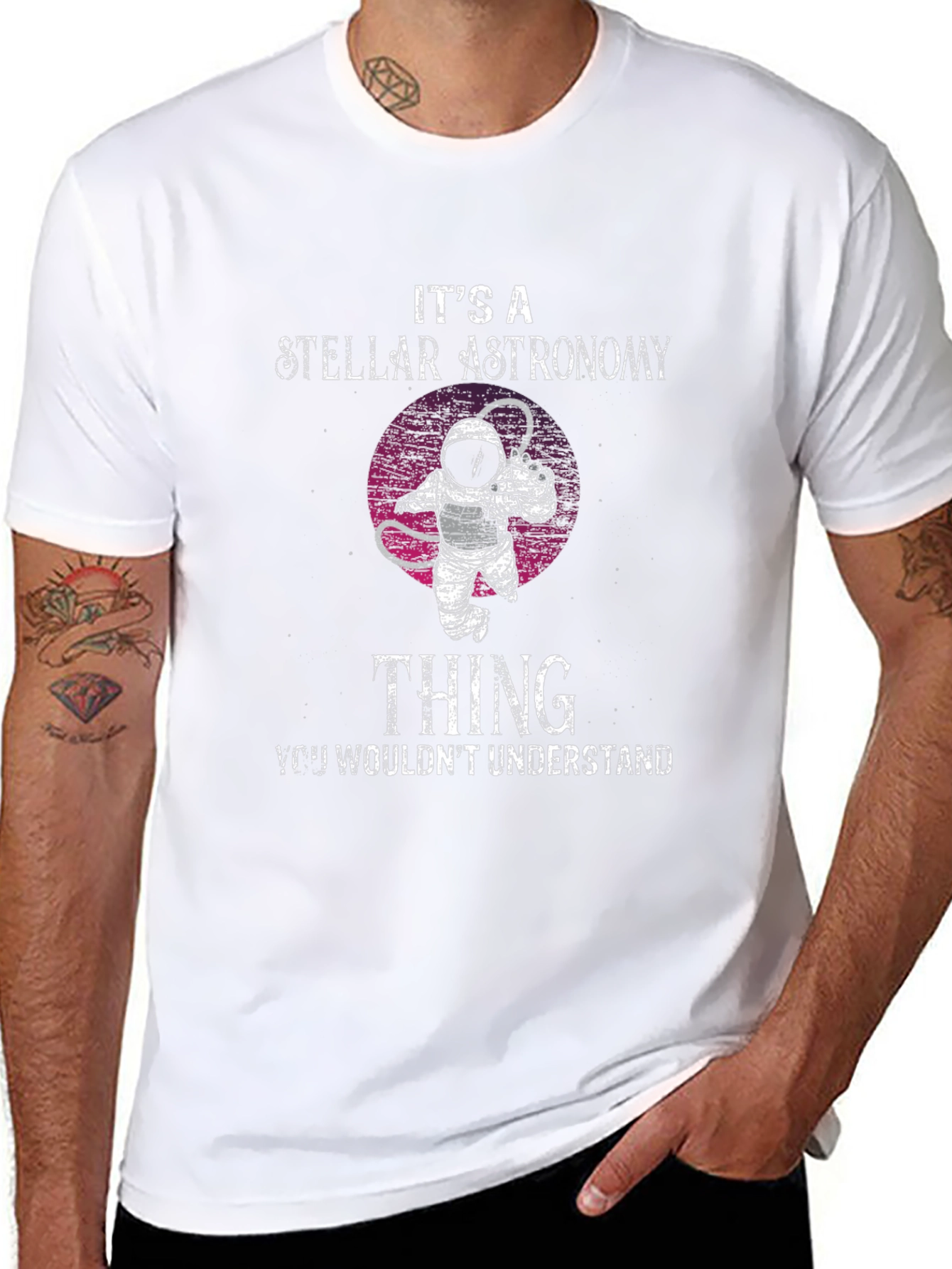 Stellar Astronomy T-Shirt - Spaceman Design