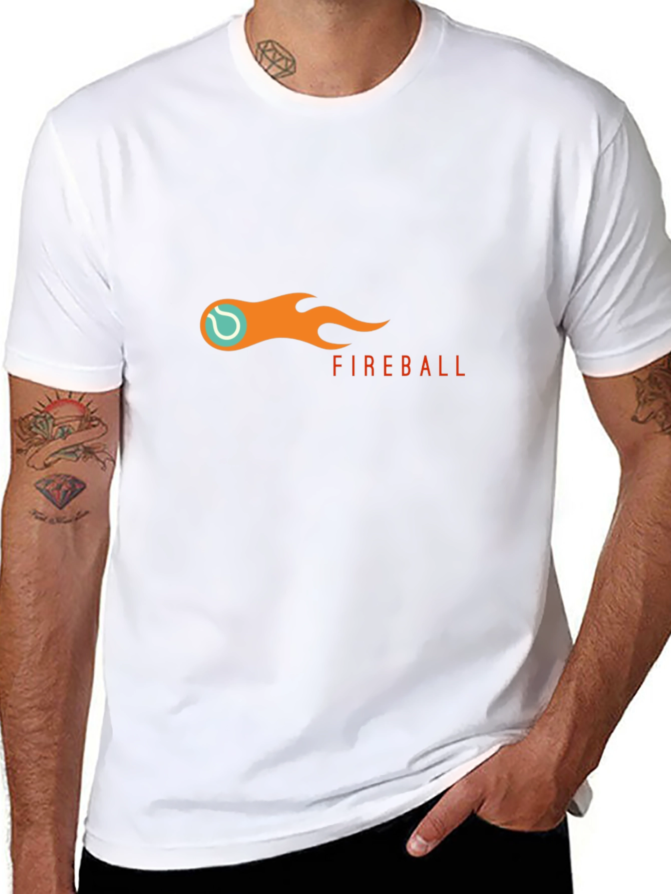 Fireball Graphic Tee - Black Short Sleeve