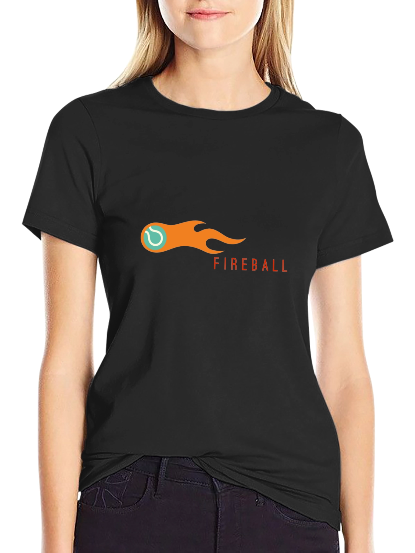 Fireball Graphic Tee - Black Short Sleeve