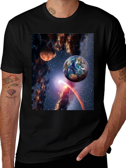Cosmic T-Shirt: Planets in Space Graphic Tee
