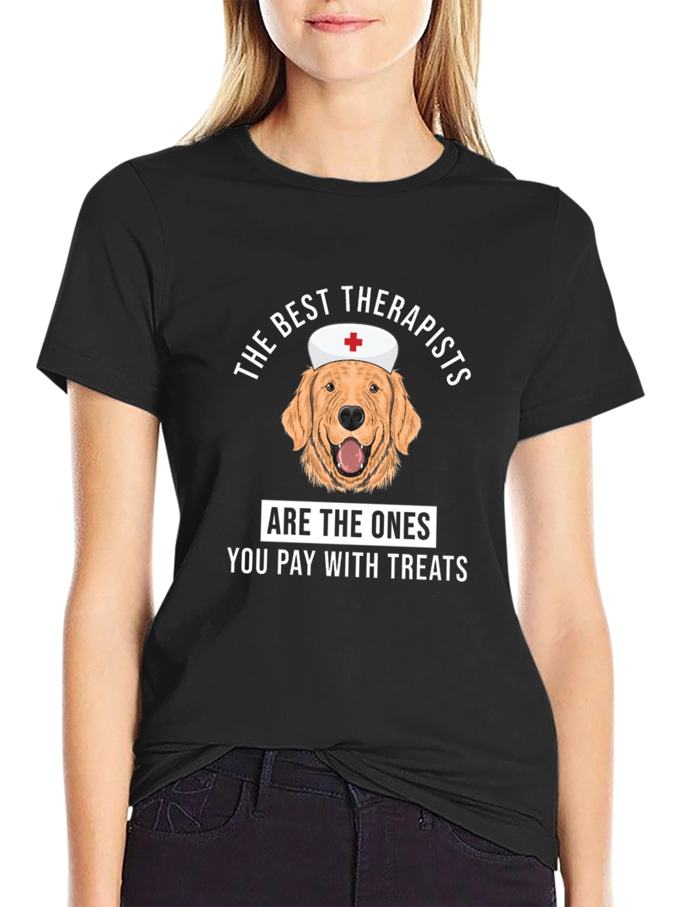 Dog Therapist T-Shirt - Best Therapists Treat Tee