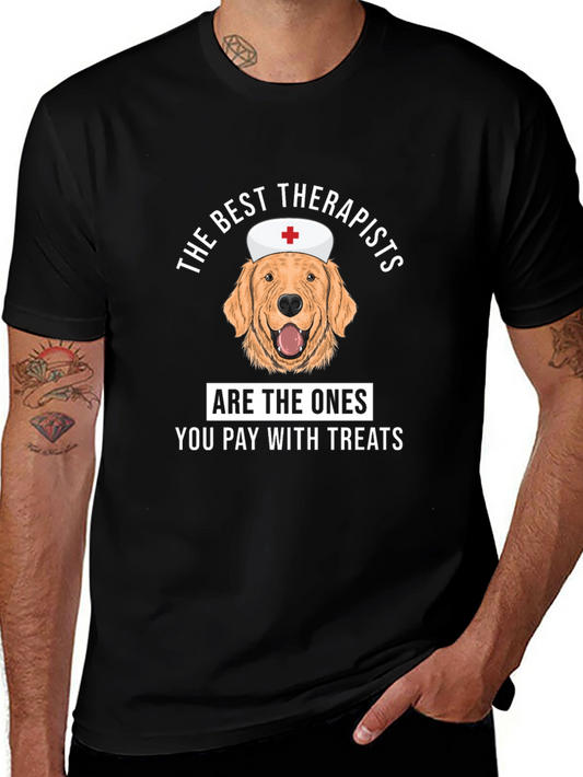 Dog Therapist T-Shirt - Best Therapists Treat Tee