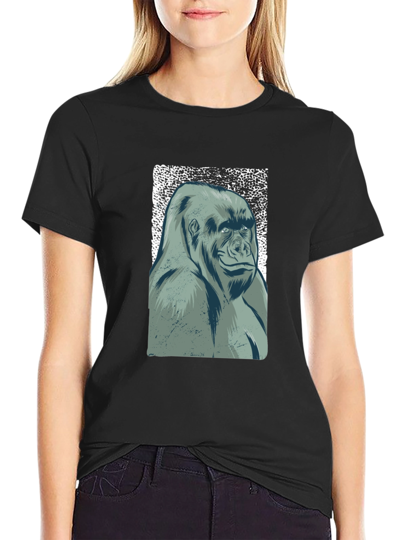 Cool Gorilla Graphic Black T-Shirt