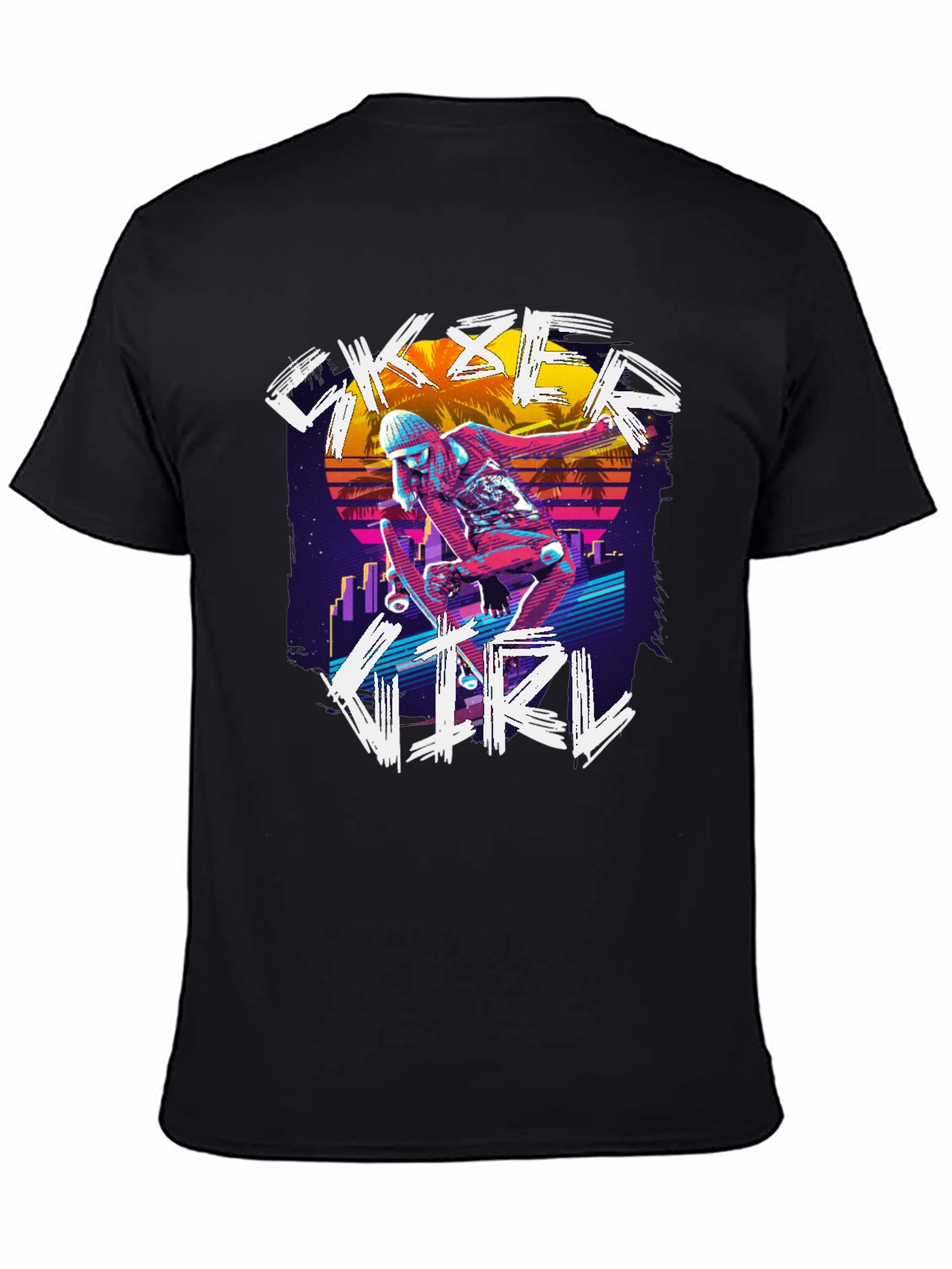 Skater Girl Retro T-Shirt