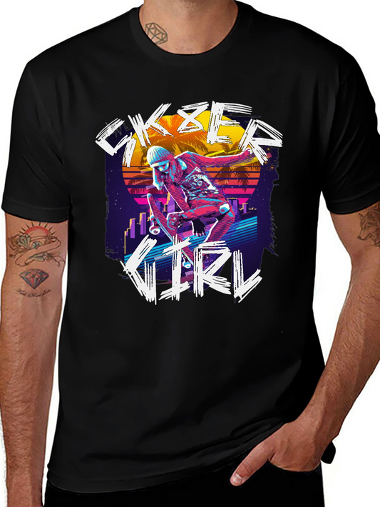 Skater Girl Retro T-Shirt