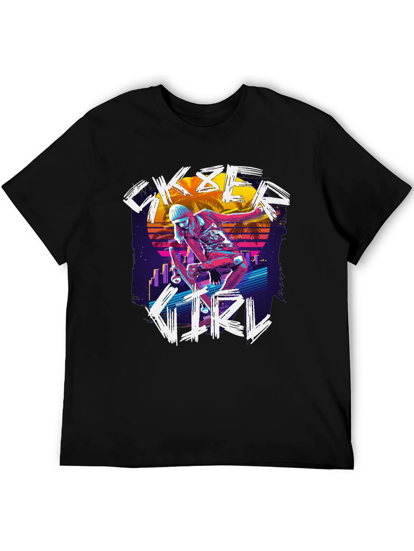 Skater Girl Retro T-Shirt