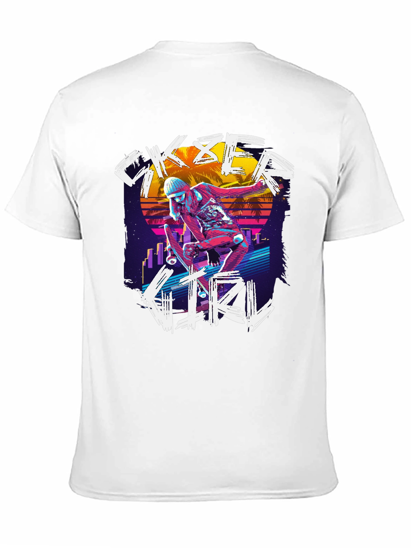 Skater Girl Retro T-Shirt