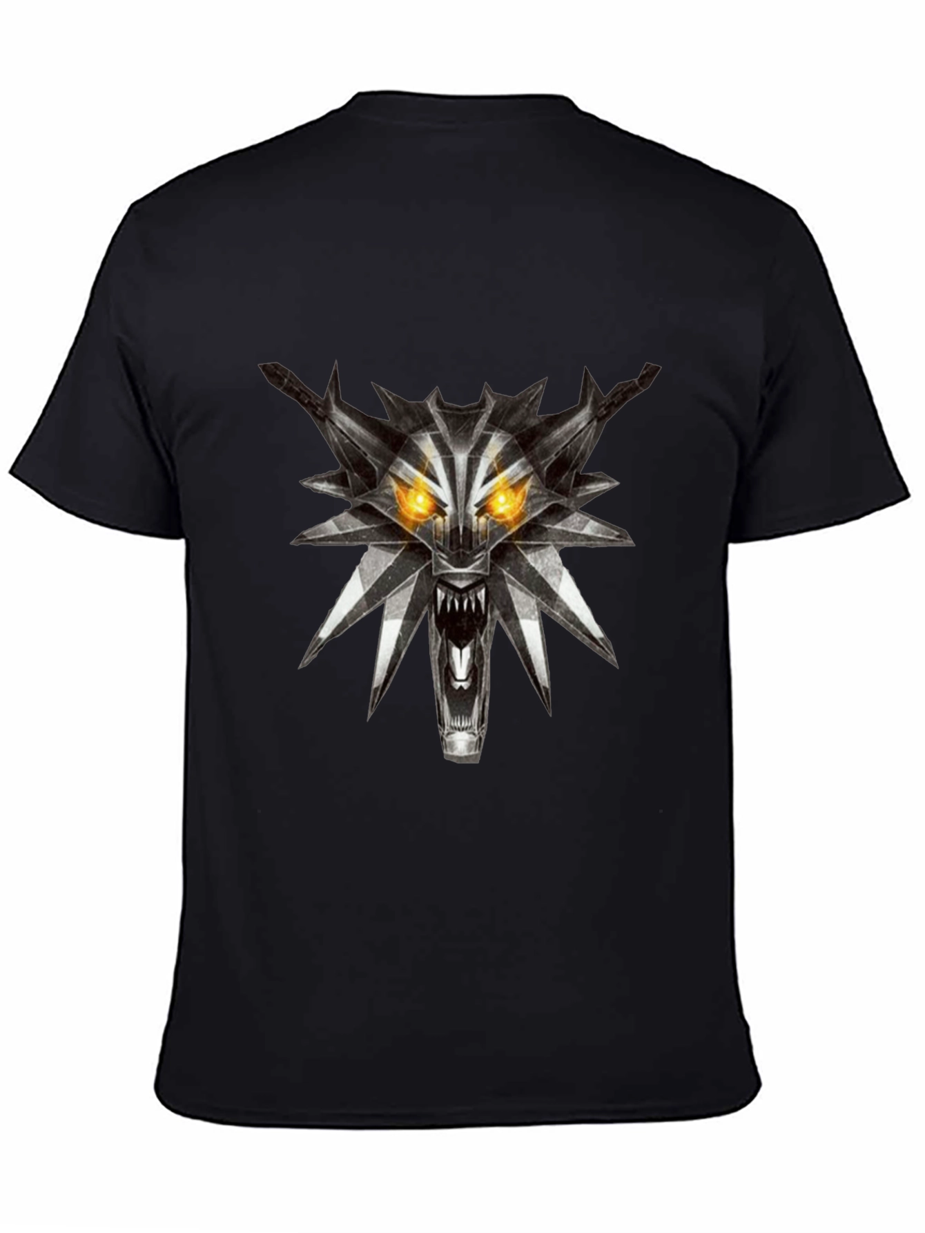 The Witcher Wolf Medallion Black T-Shirt