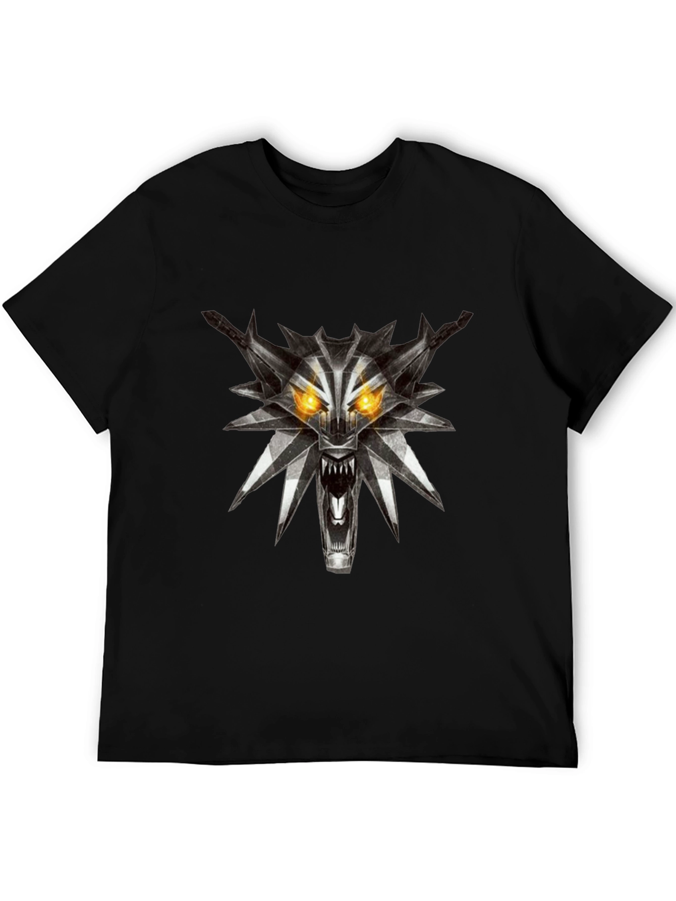 The Witcher Wolf Medallion Black T-Shirt