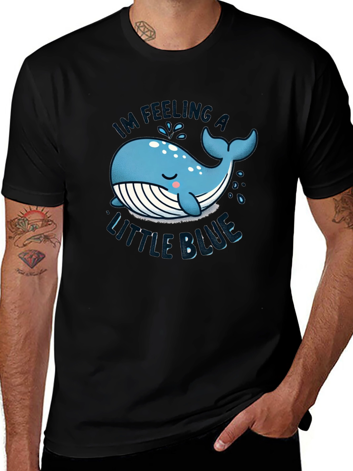 Feeling a Little Blue Whale T-Shirt