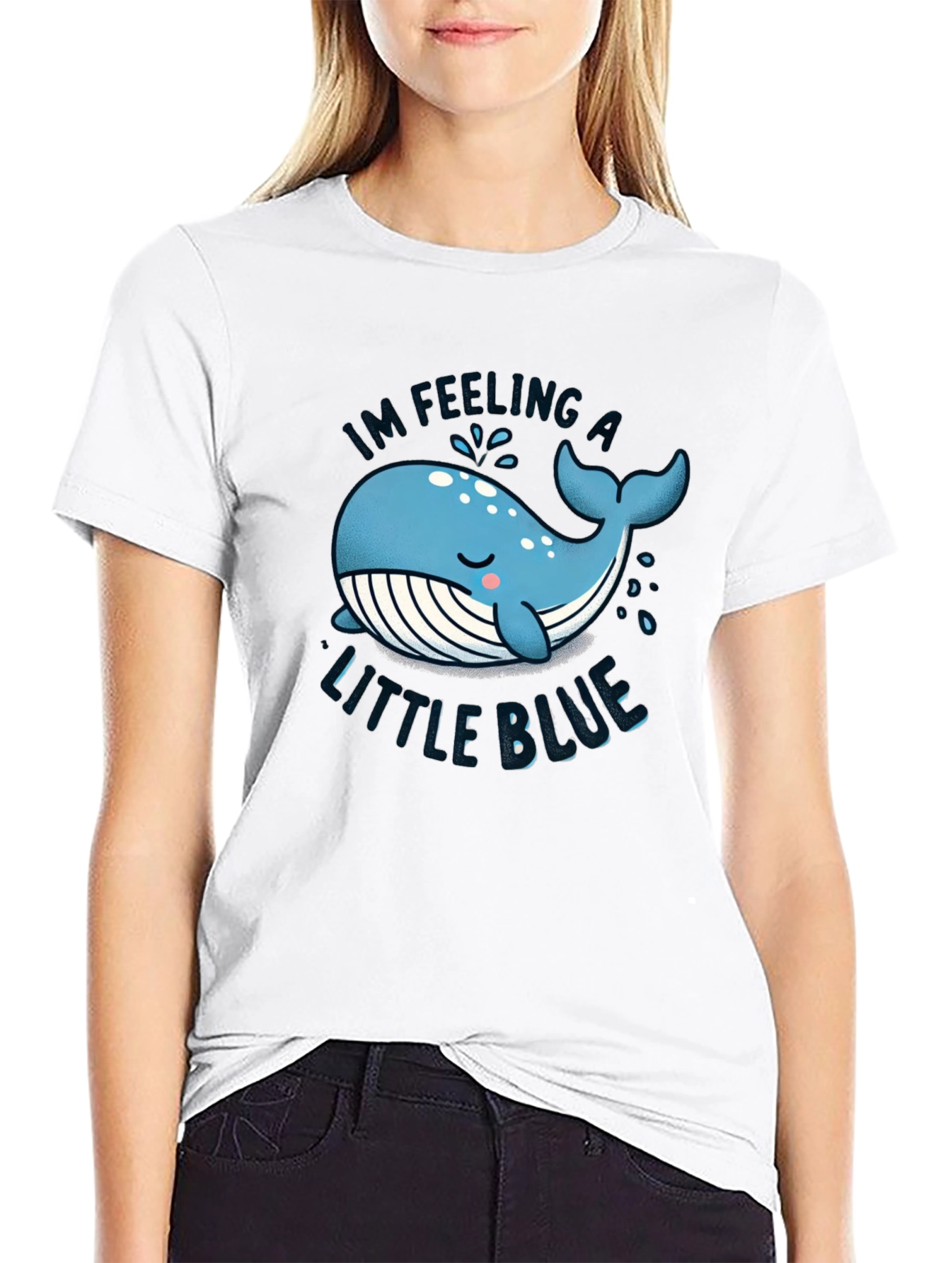 Feeling a Little Blue Whale T-Shirt