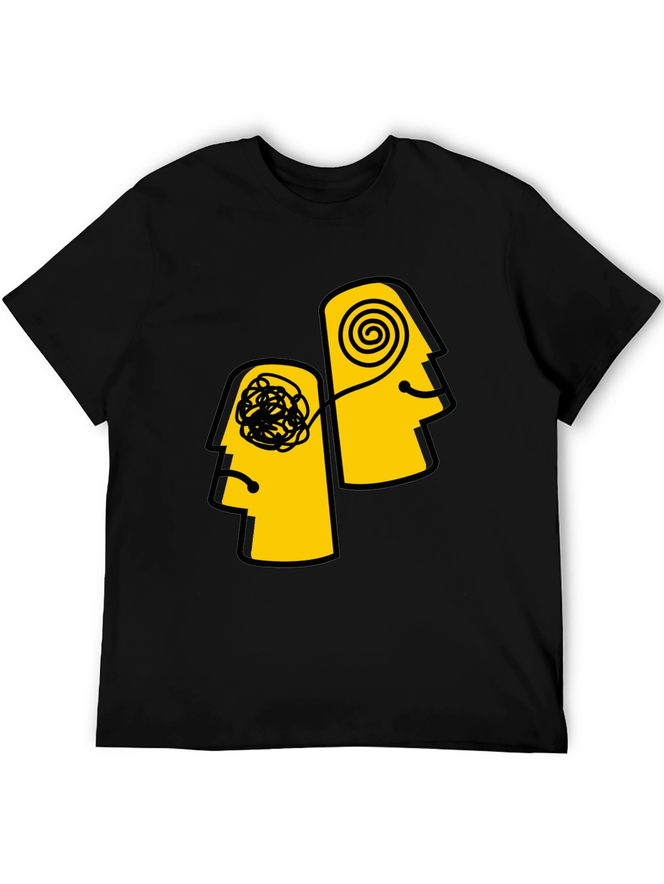 Tangled Minds Graphic Tee - Unisex Black Cotton