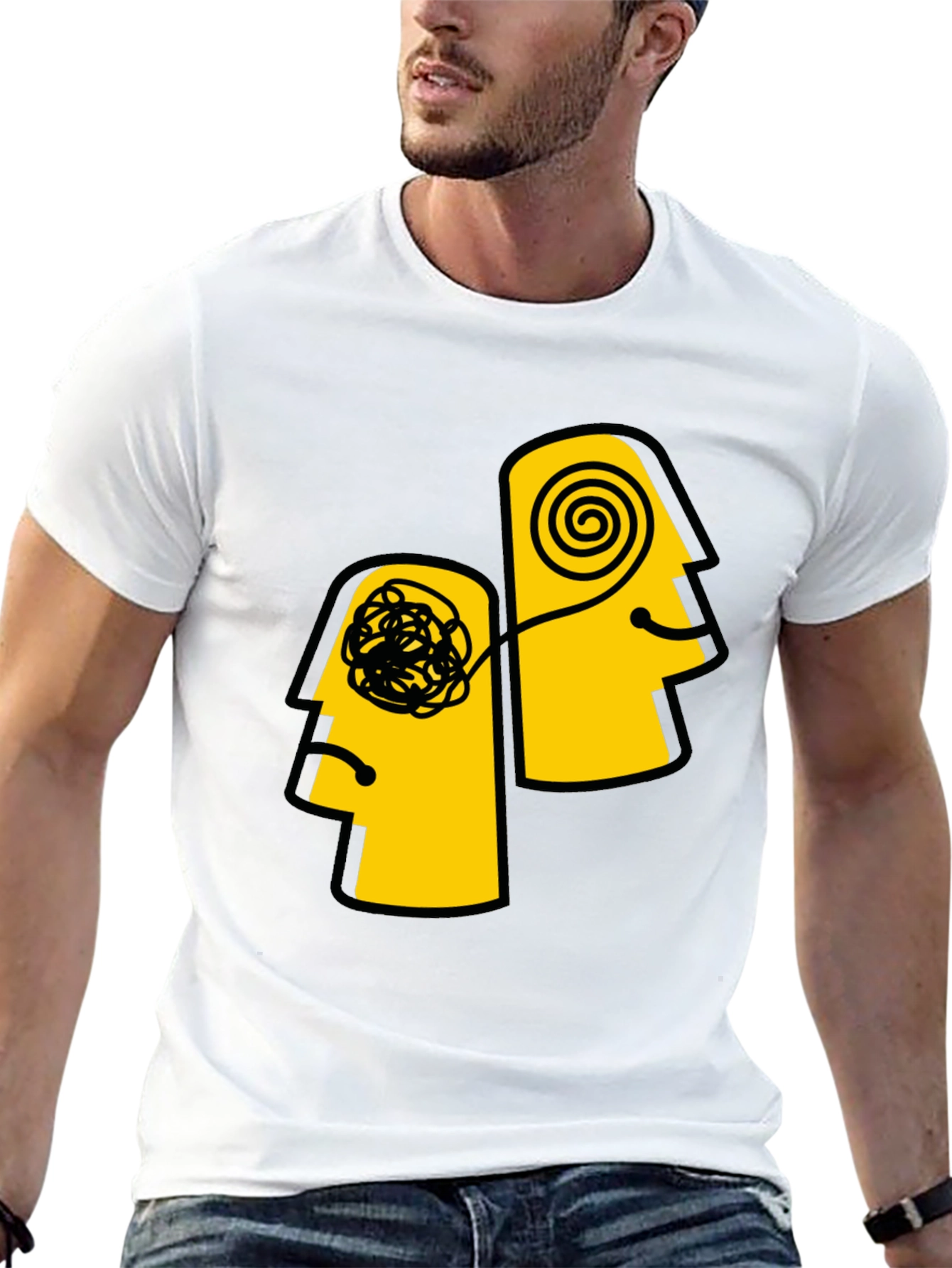 Tangled Minds Graphic Tee - Unisex Black Cotton
