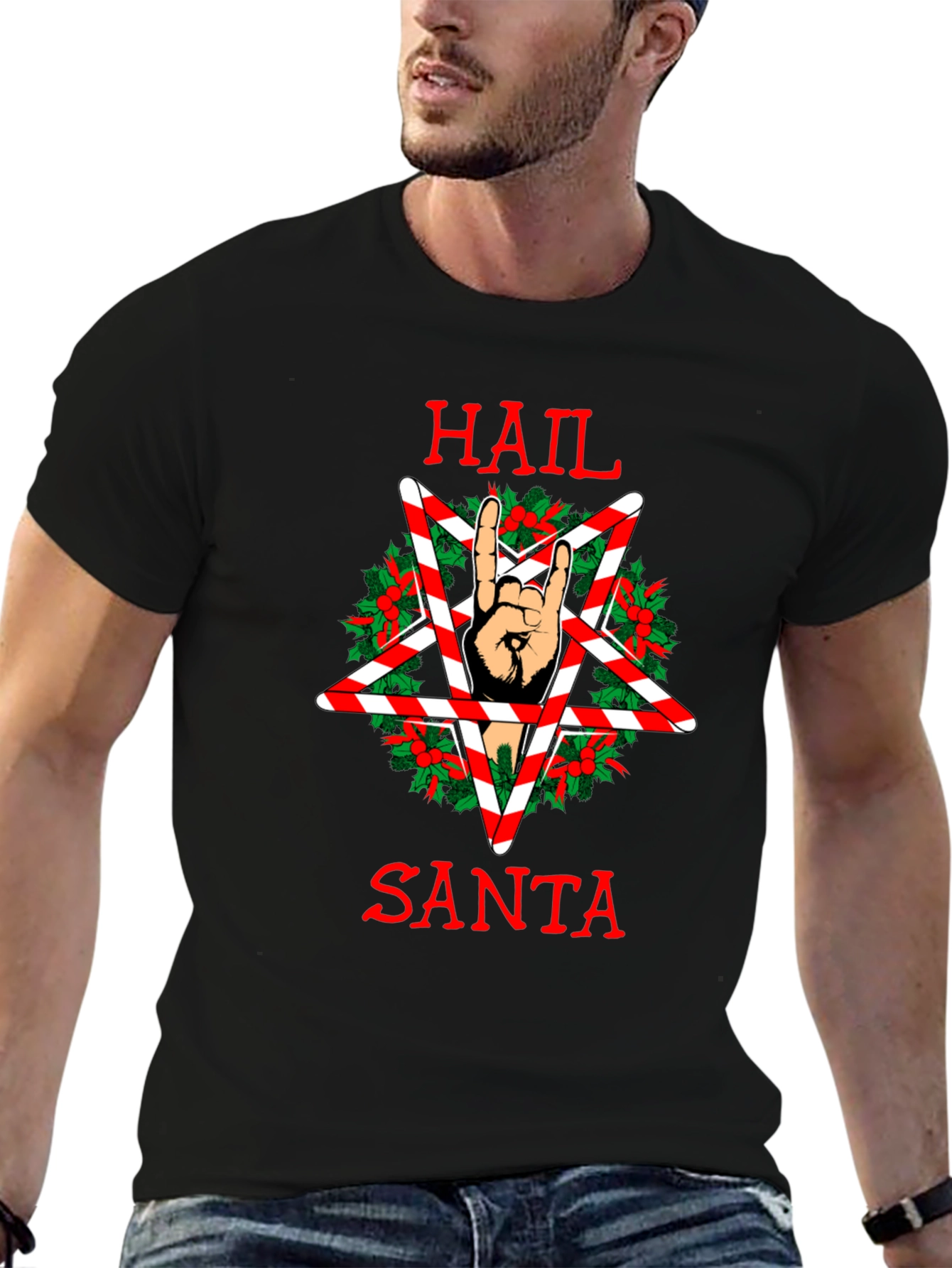 Hail Santa Funny Christmas T-Shirt